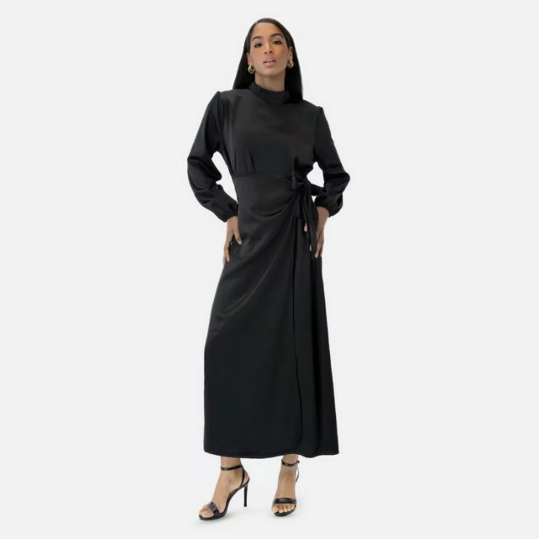 Elara Maxikleid Elara Damen Abaya mit Seitenschleife (1-tlg) günstig online kaufen