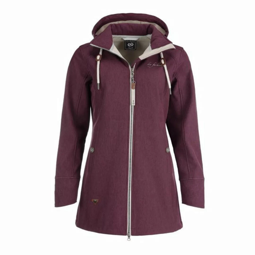 Dry Fashion Softshelljacke Damen Softshell Mantel Sellin Meliert mit Fleece günstig online kaufen