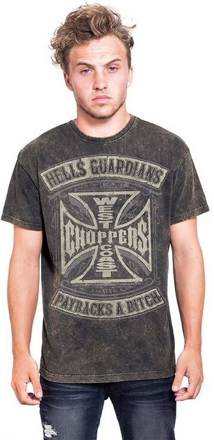 West Coast Choppers T-Shirt Hells Guardians Vintage T-Shirt günstig online kaufen