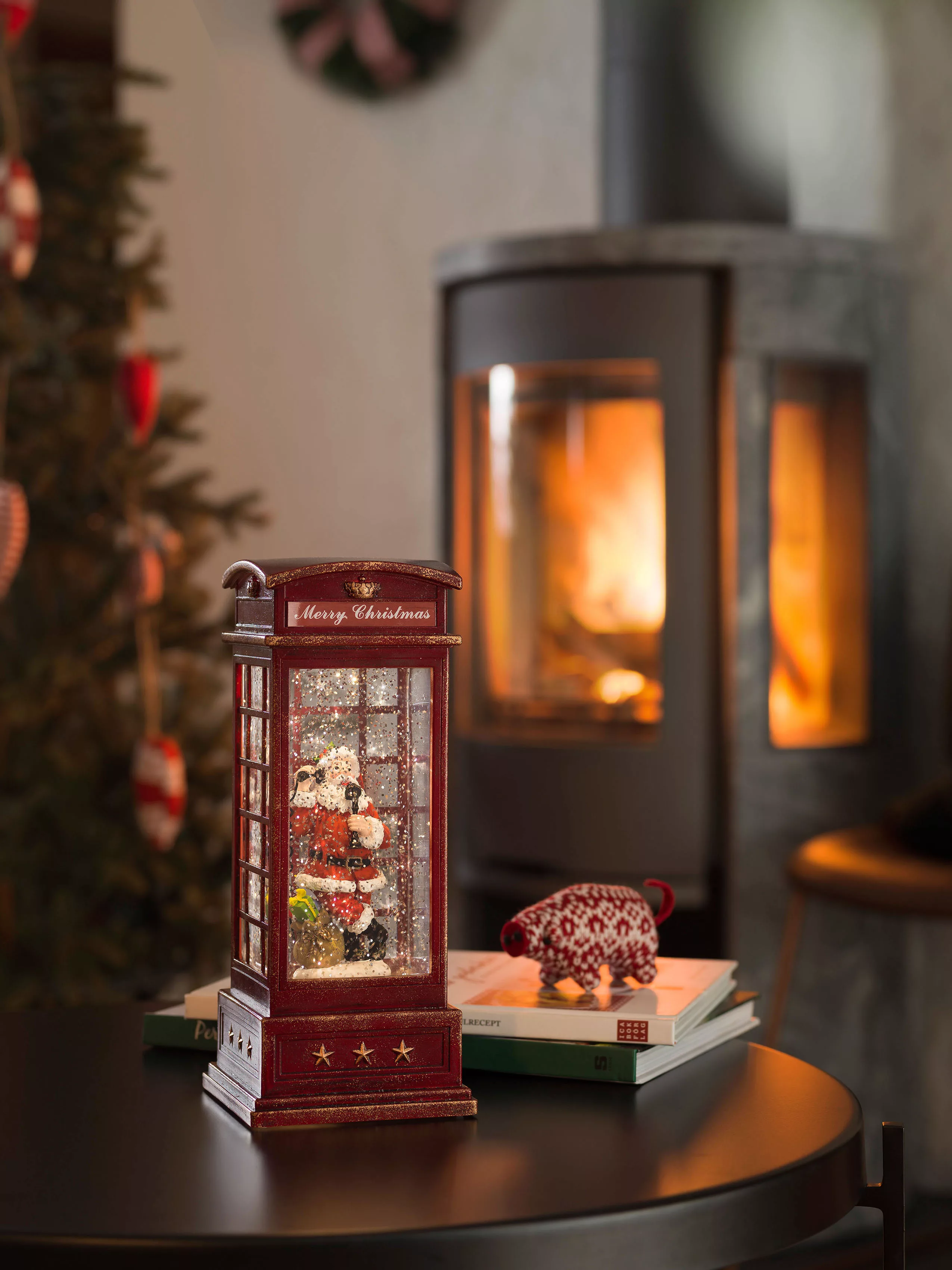 KONSTSMIDE LED Laterne "Weihnachtsdeko rot", 1 flammig, Leuchtmittel LED-Mo günstig online kaufen