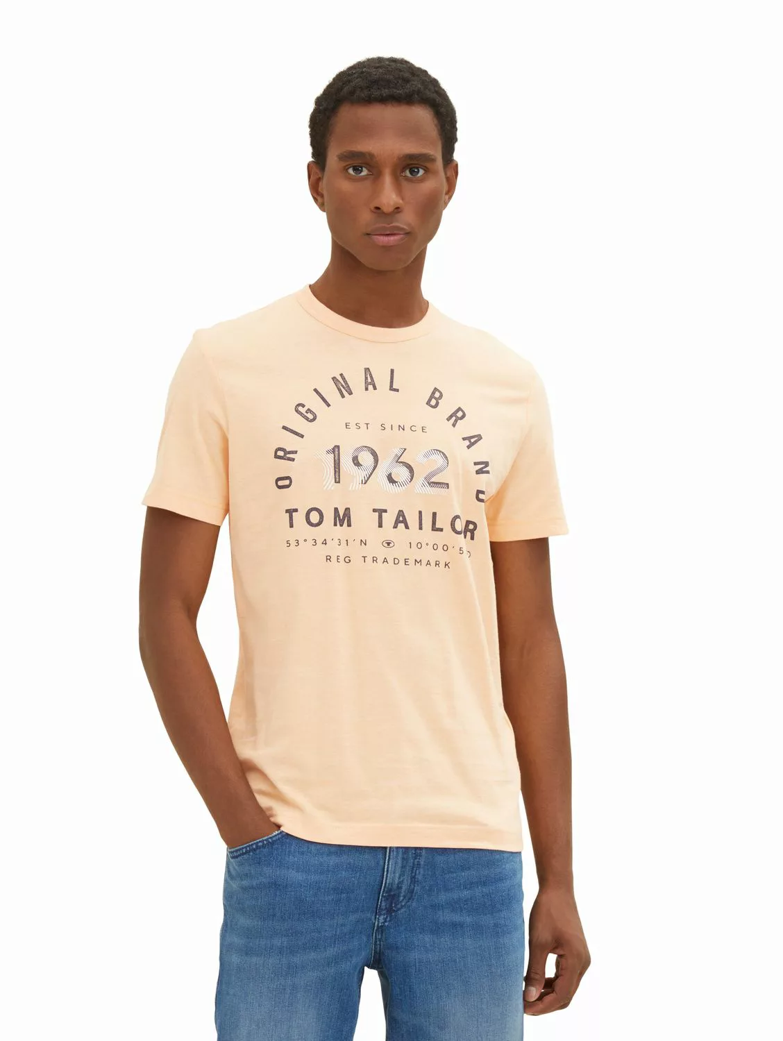 Tom Tailor Herren T-Shirt PRINTED 1962 - Regular Fit günstig online kaufen