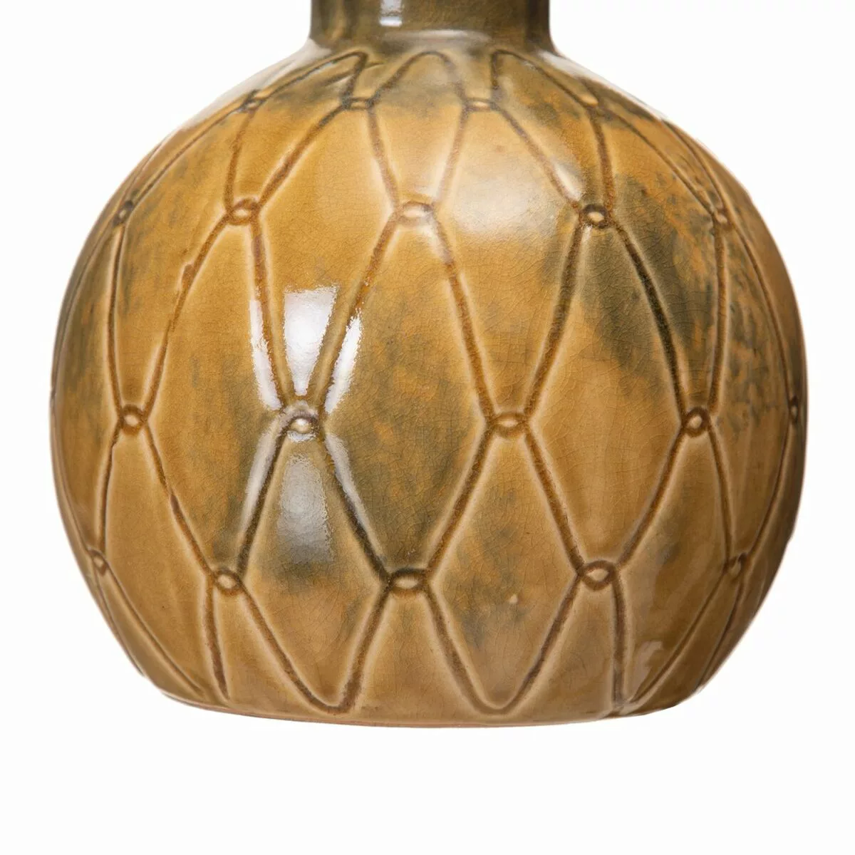 Vase 17,5 X 17,5 X 18 Cm Aus Keramik Senf günstig online kaufen