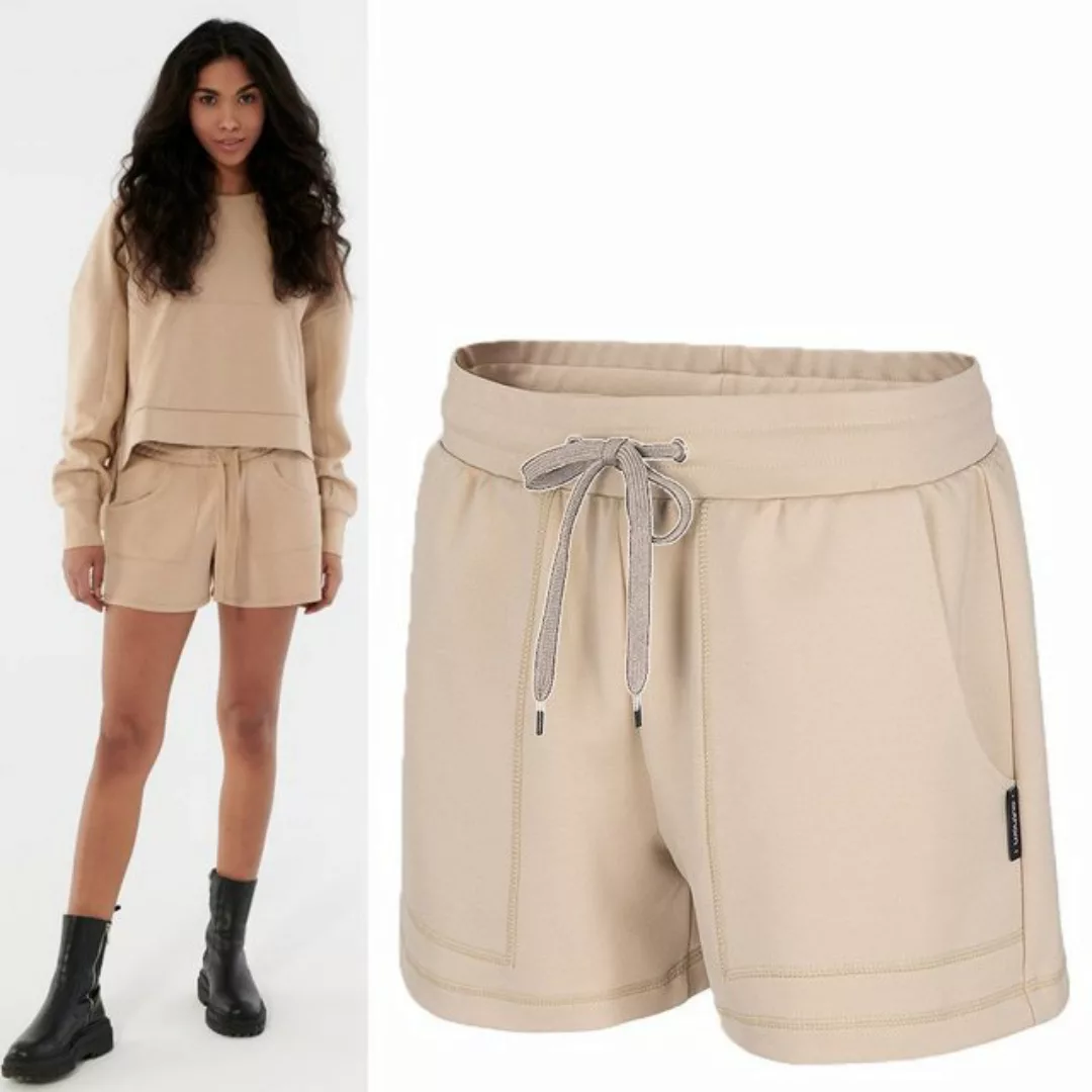 4F Leggings Outhorn - Damen Sweat Shorts Baumwolle - beige günstig online kaufen