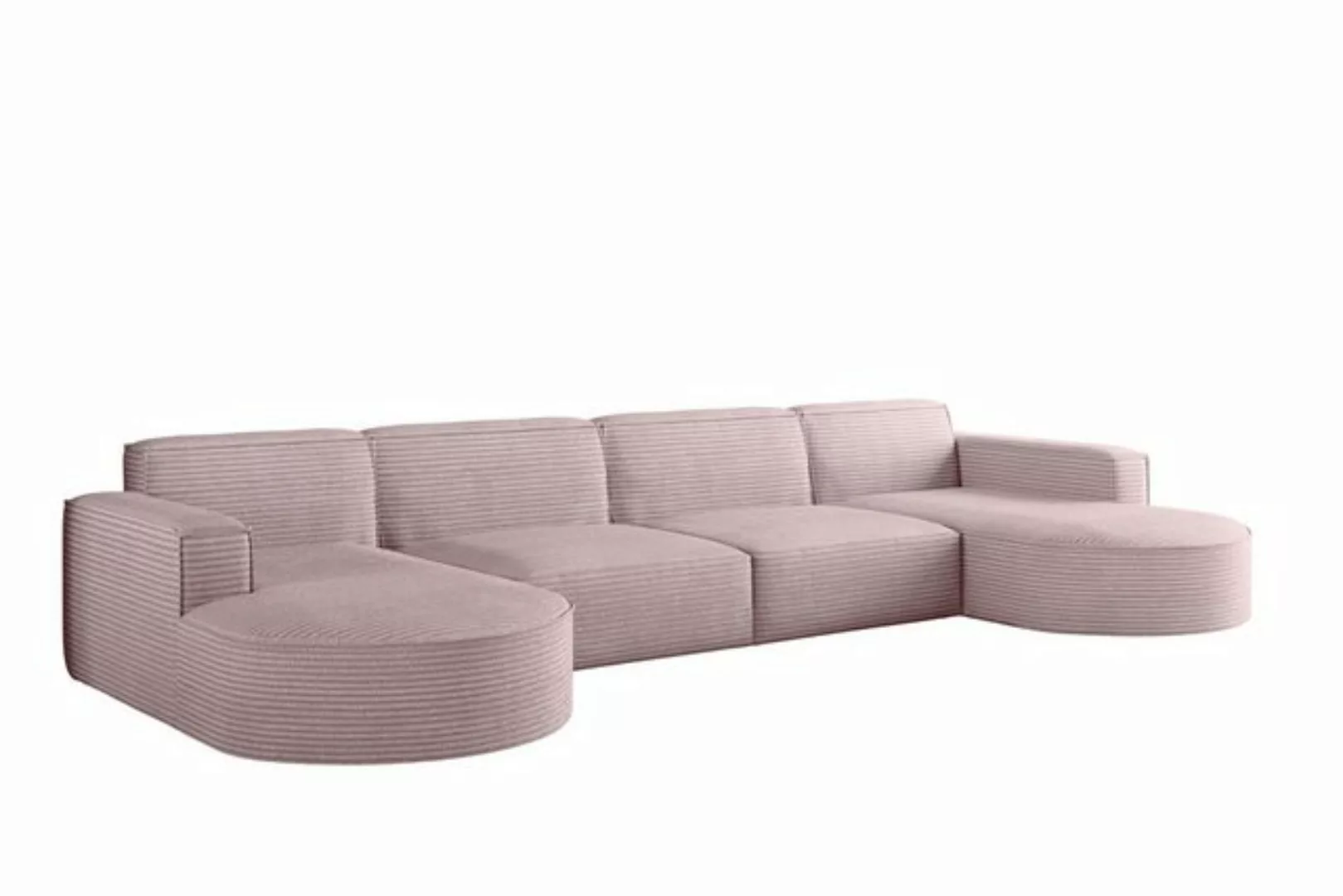 Kaiser Möbel Ecksofa Designer MODENA U XL stoff Dicker cord Poso, Viele Far günstig online kaufen