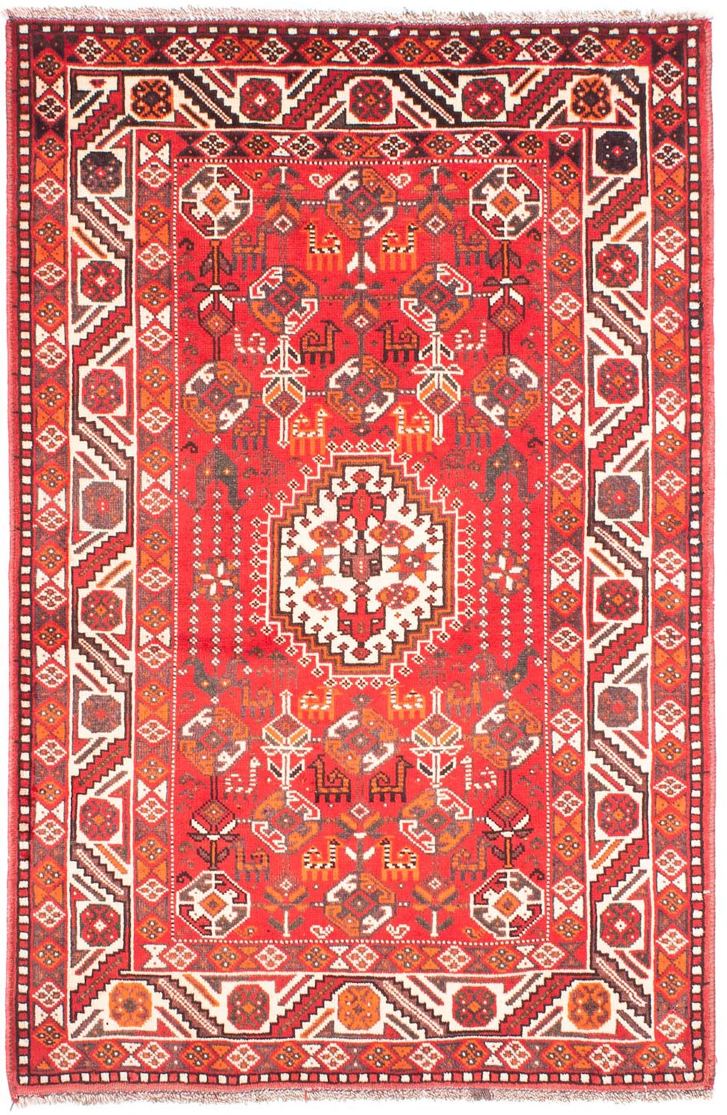 morgenland Orientteppich »Perser - Nomadic - 159 x 110 cm - rot«, rechtecki günstig online kaufen