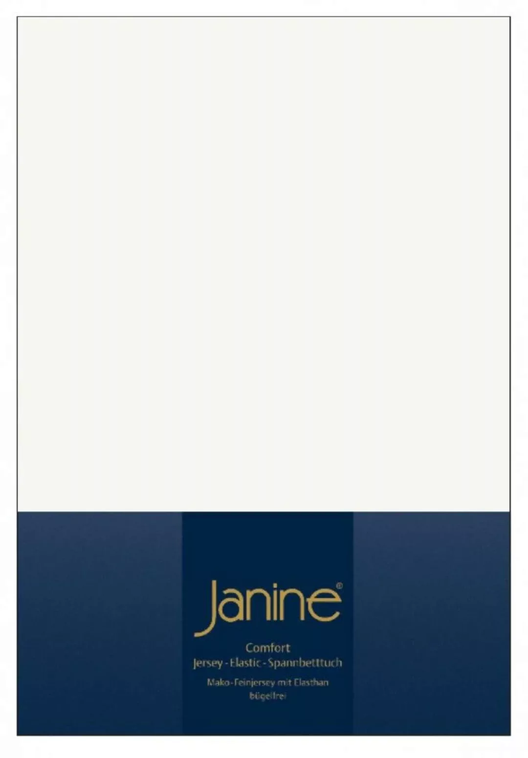 Janine Janine Spannbetttuch Elastic-Jersey 5002 ecru Größe:  150x200 cm günstig online kaufen