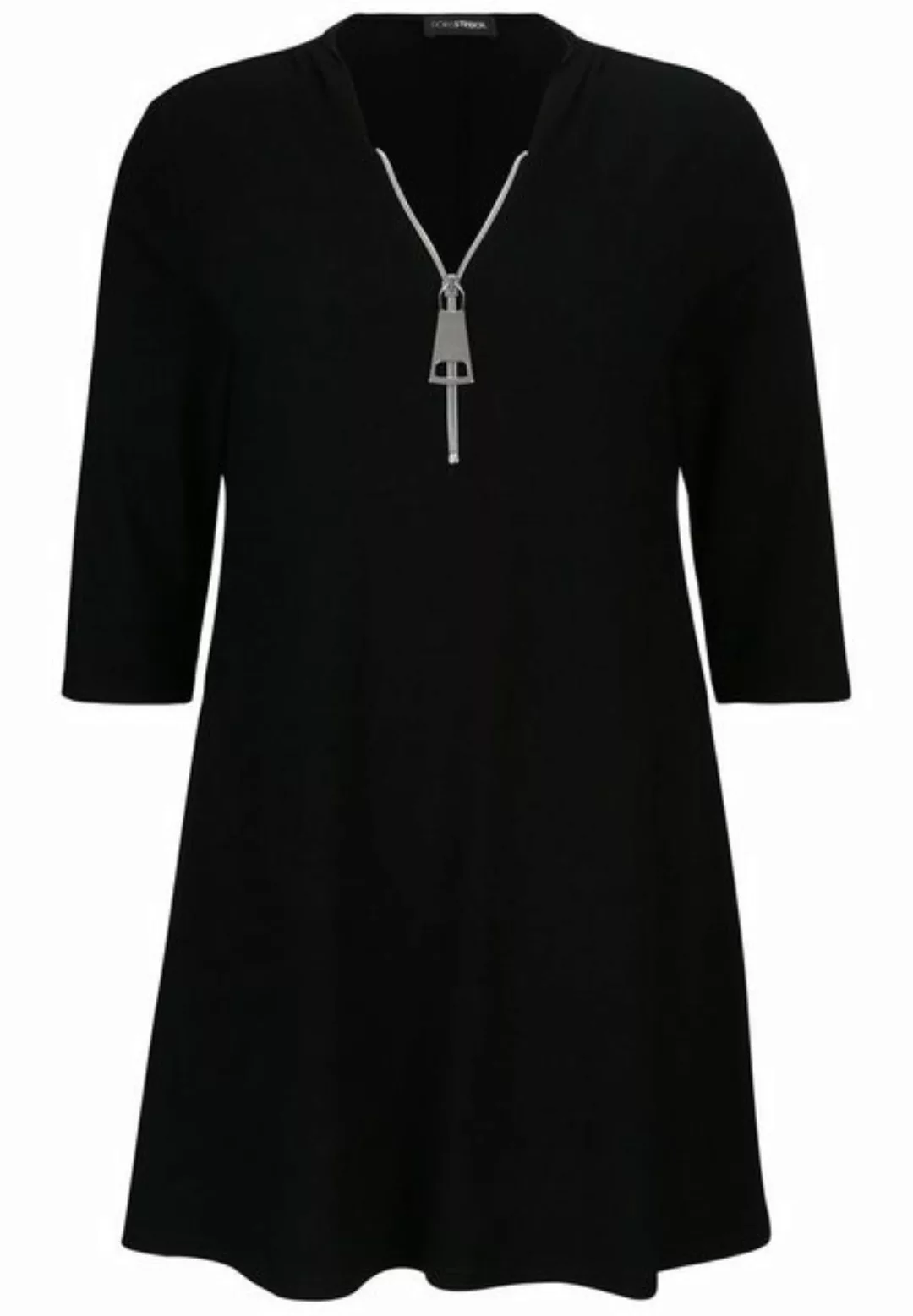 Doris Streich Tunika Long-Shirt mit Reißverschluss mit Reißverschluss günstig online kaufen