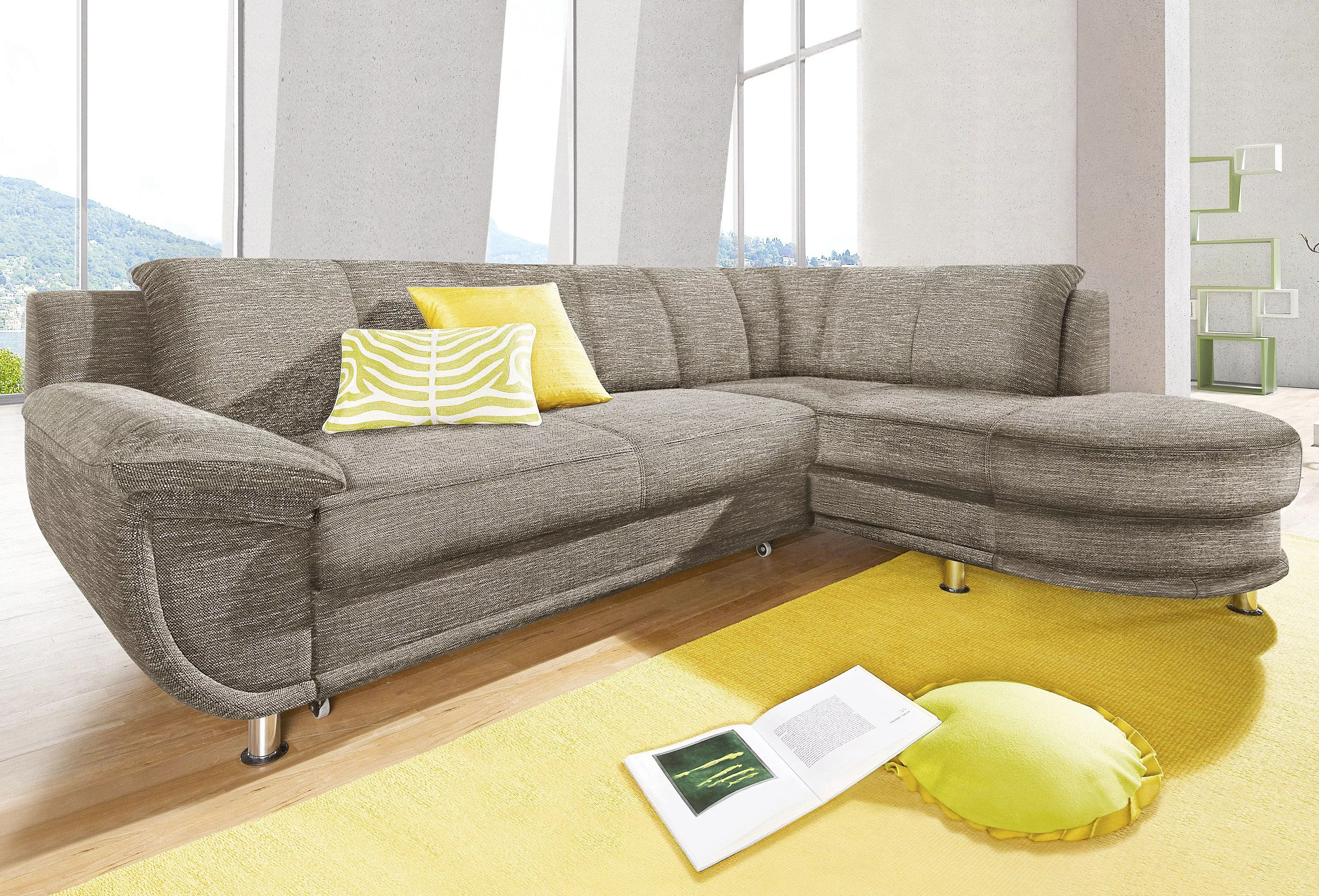TRENDMANUFAKTUR Ecksofa »Rondo, zeitlos und elegant, bequem, L-Form«, wahlw günstig online kaufen