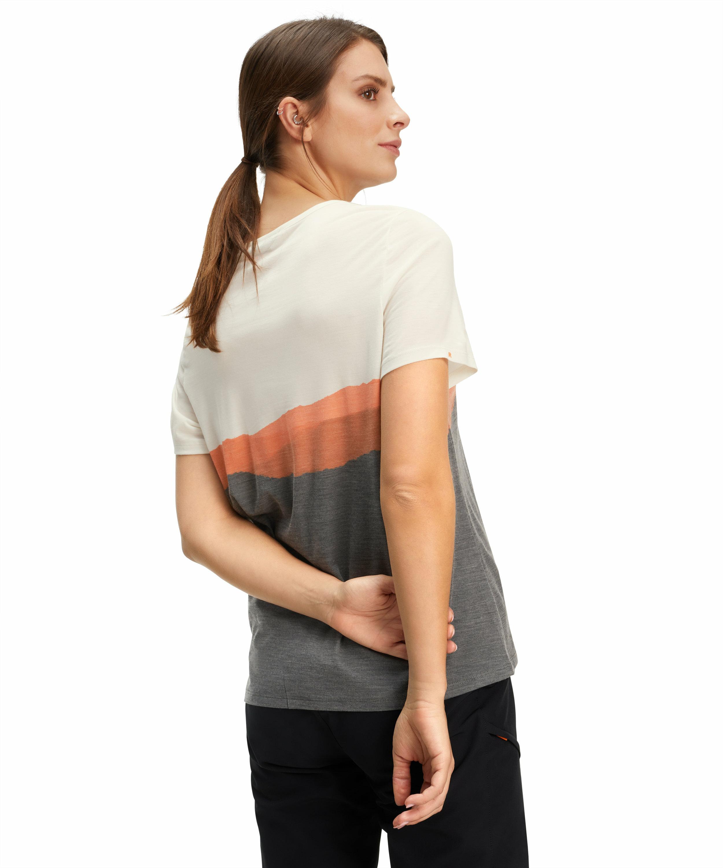 FALKE Damen T-Shirt Rundhals, L, Orange, Schurwolle, 37377-861504 günstig online kaufen