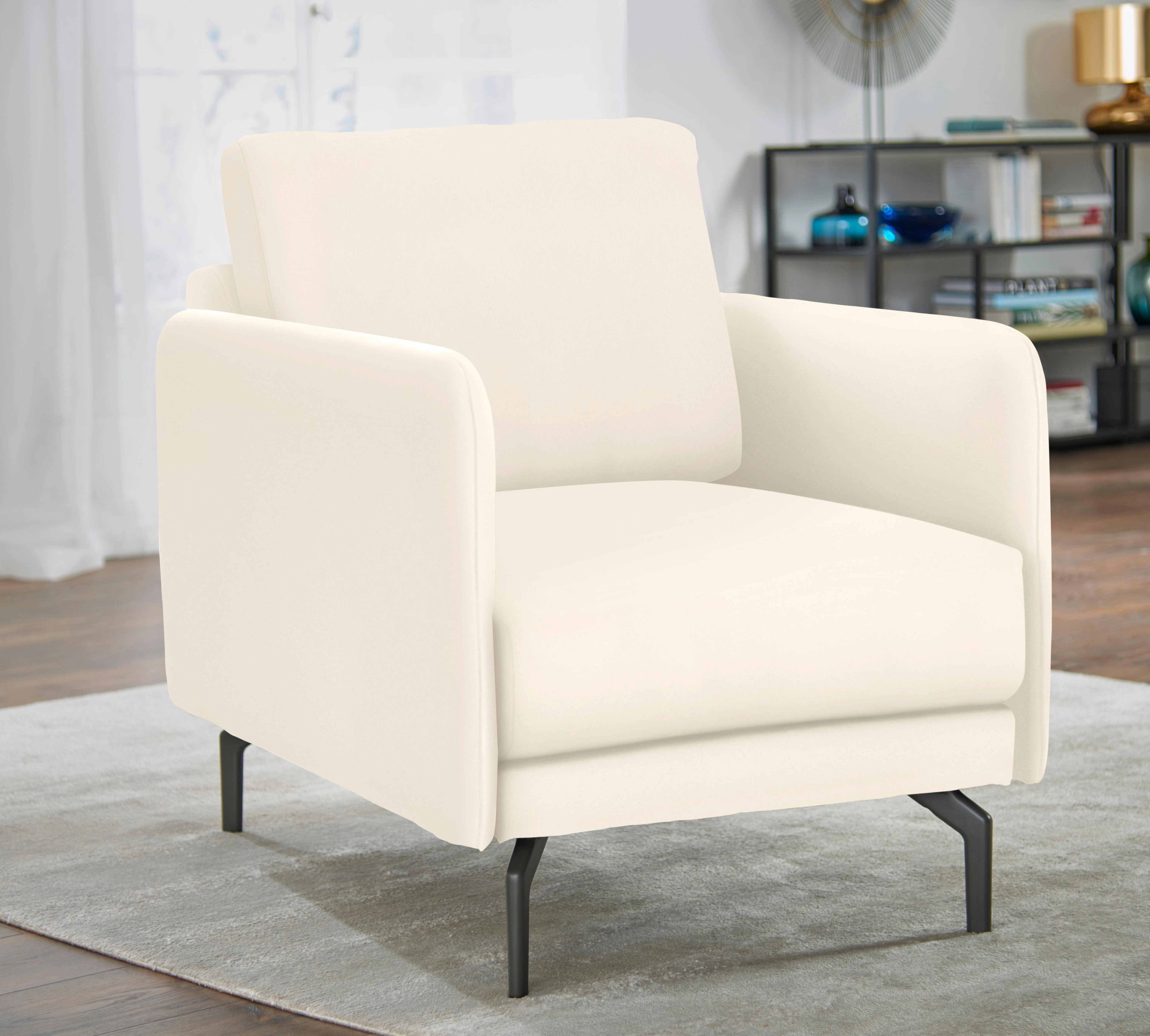 hülsta sofa Sessel "hs.450", Armlehne sehr schmal, Breite 70 cm, Alugussfuß günstig online kaufen