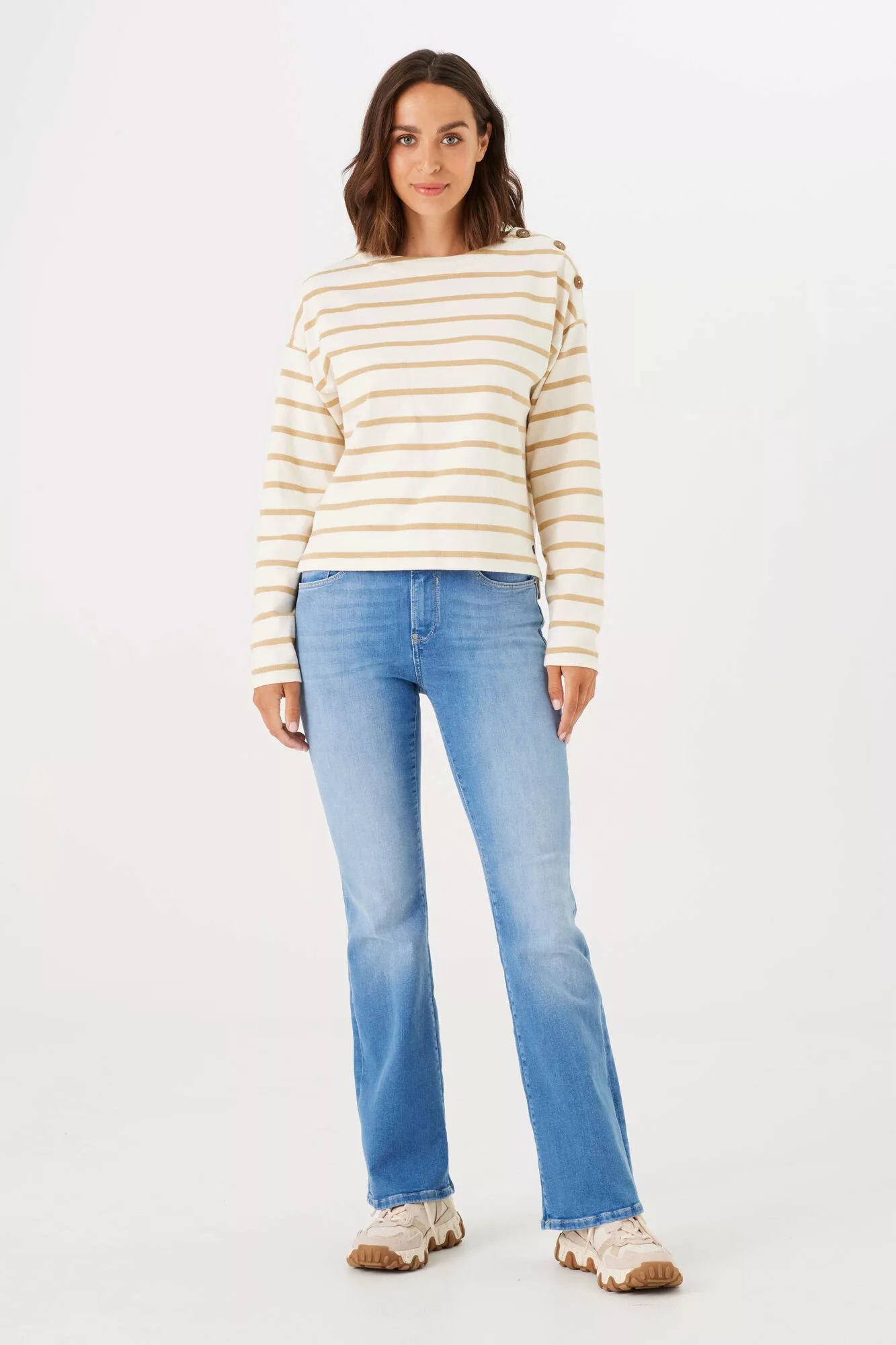 Garcia Slim-fit-Jeans "Celia Flare" günstig online kaufen