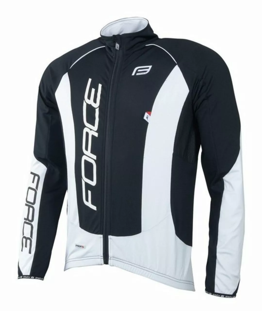 FORCE Fahrradjacke Jacke/Trikot F Langarm X68 PRO. schwarz-weiß M günstig online kaufen