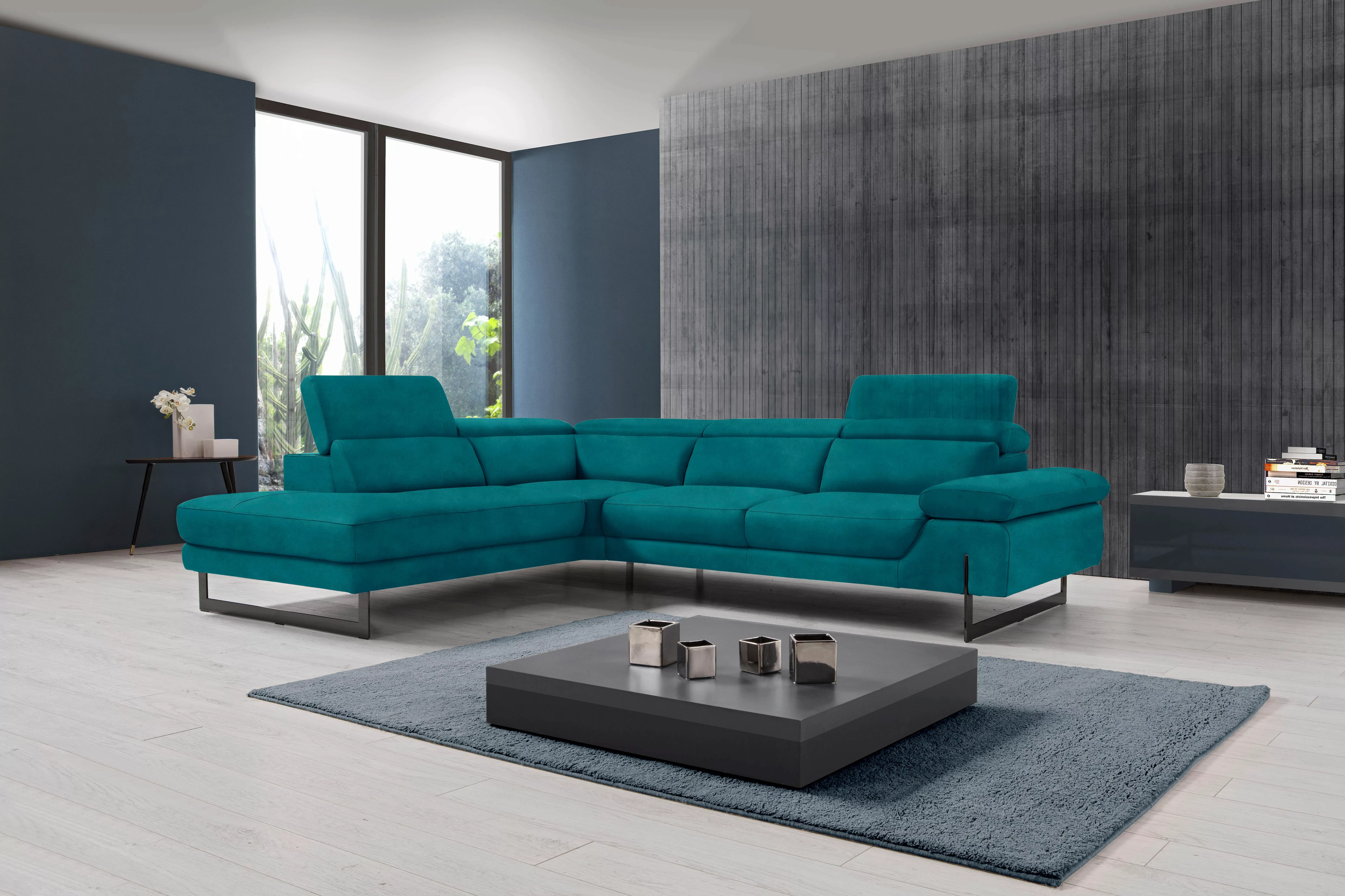 Egoitaliano Ecksofa "Queenie, extravagantes Sofa mit erstklassigem Sitzkomf günstig online kaufen