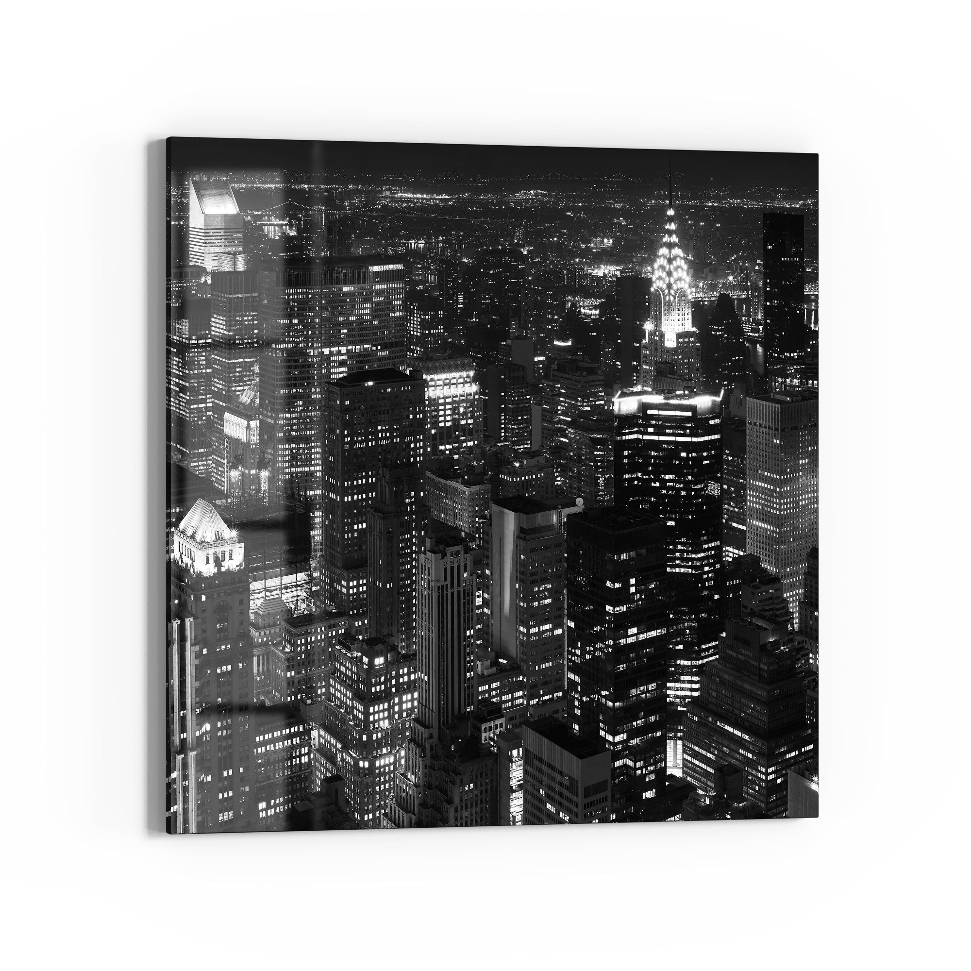 DEQORI Glasbild 'Nächtliches Manhattan', 'Nächtliches Manhattan', günstig online kaufen