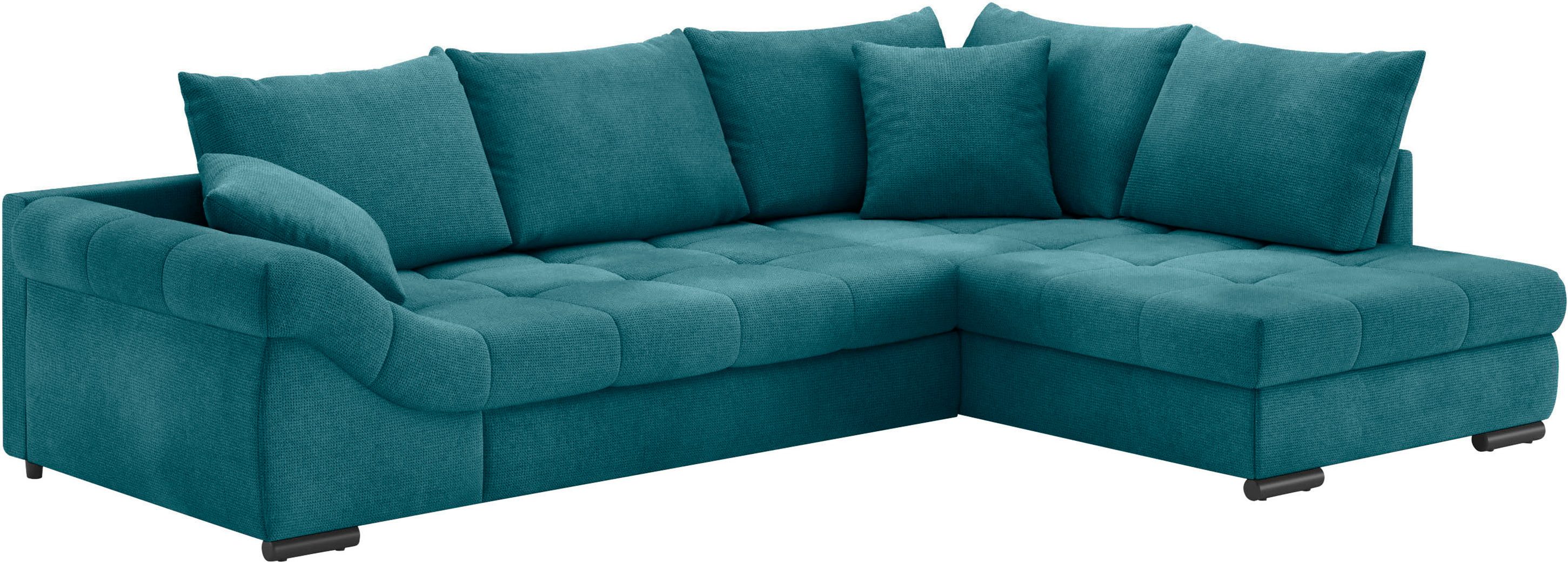 Mr. Couch Ecksofa "Allegro, L-Form", mit Hochschläfer-Bettauszug, wahlweise günstig online kaufen