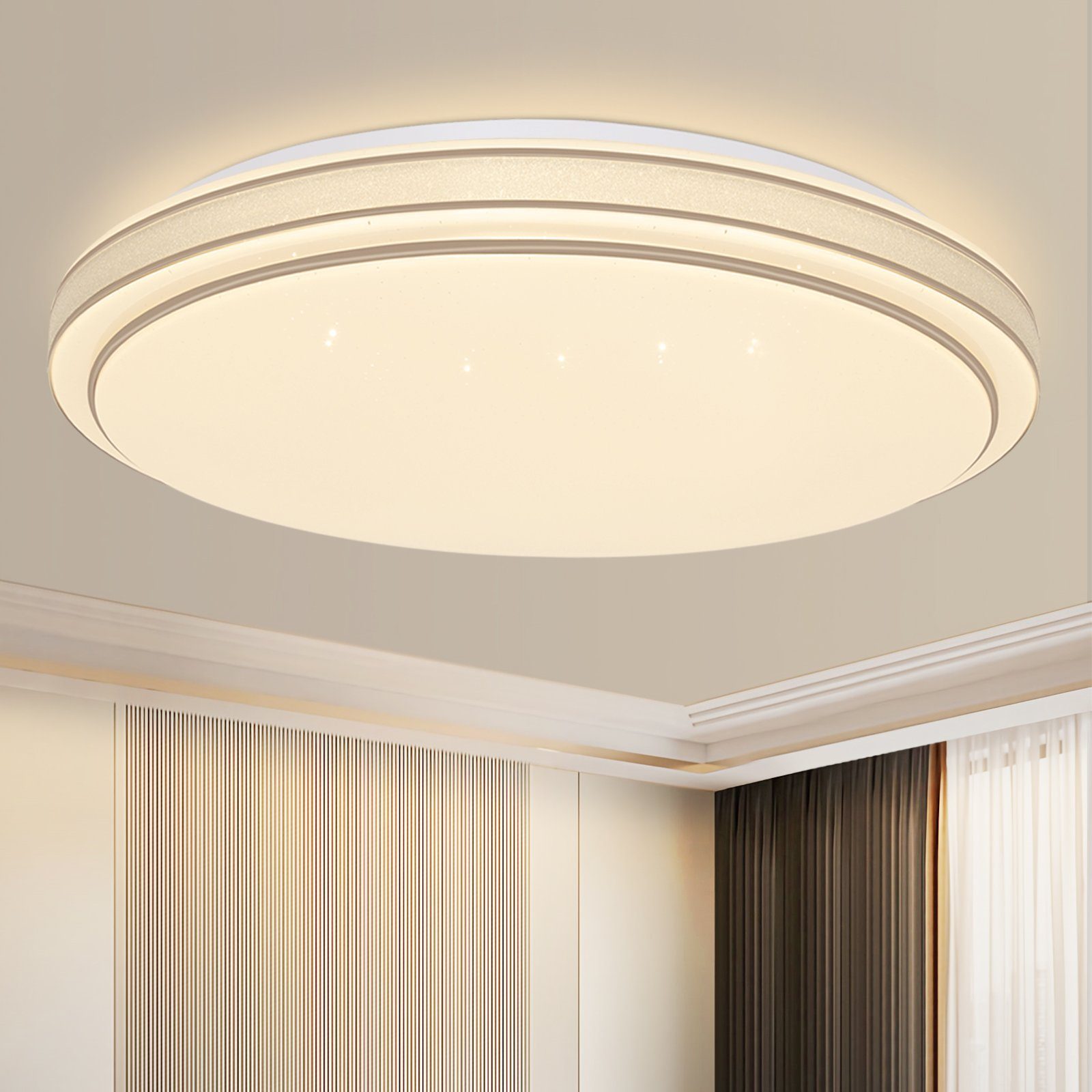 ZMH LED Deckenleuchte Whonzimmer Ø17/18/27CM Modern günstig online kaufen