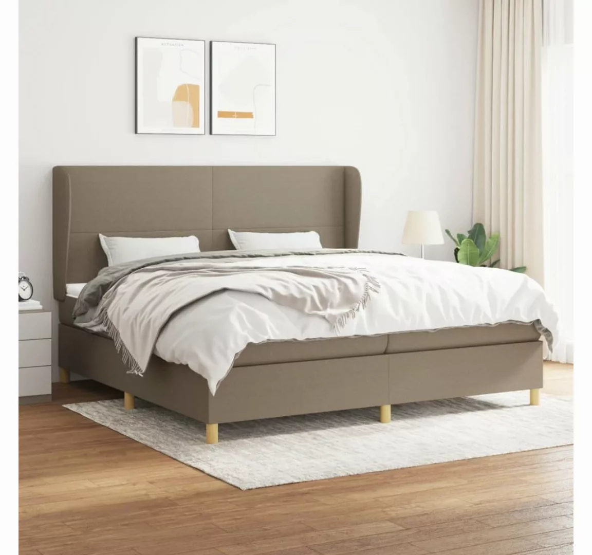 vidaXL Boxspringbett Bett Boxspringbett mit Matratze & Topper Stoff verschi günstig online kaufen