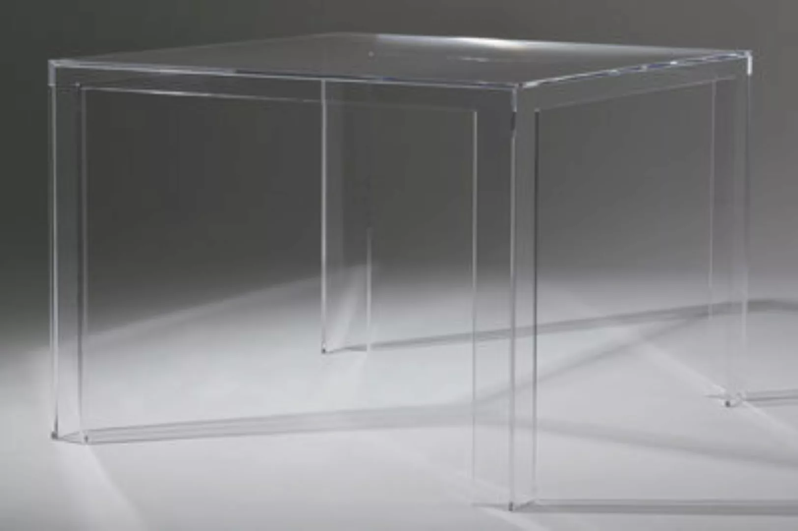 quadratischer Tisch Invisible plastikmaterial transparent 72 cm - Kartell - günstig online kaufen