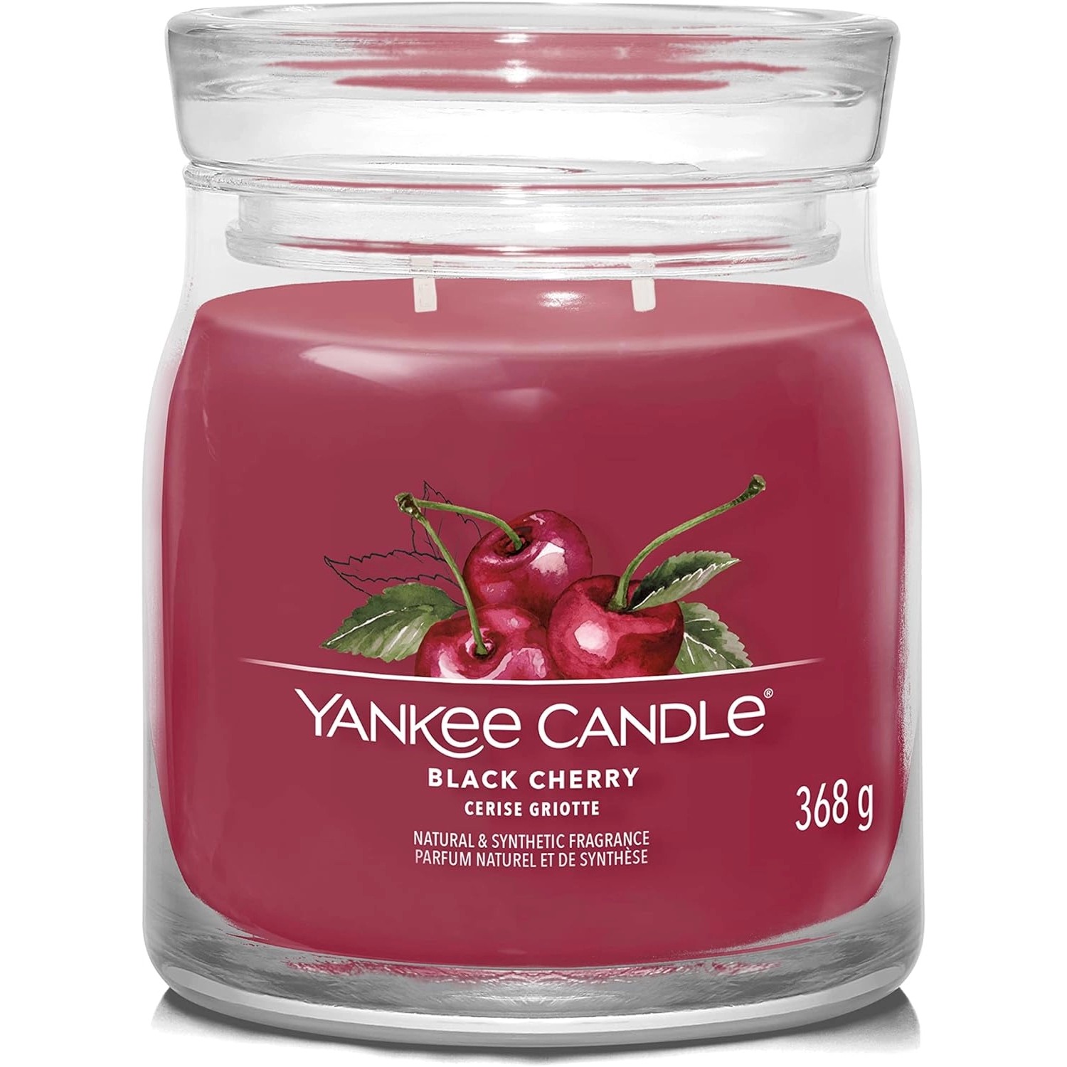 Yankee Candle Duftkerze Medium Black Cherry 11 cm günstig online kaufen