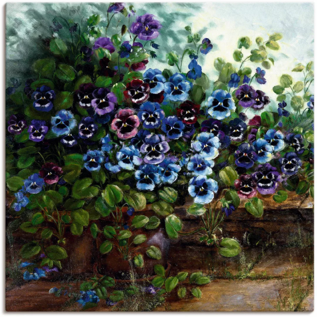 Artland Wandbild "Stiefmütterchen II", Blumen, (1 St.), als Leinwandbild, W günstig online kaufen