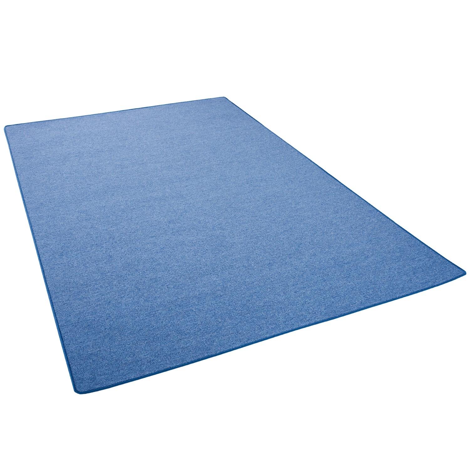 Snapstyle Feinschlingen Velour Teppich Strong Blau 80x320cm günstig online kaufen