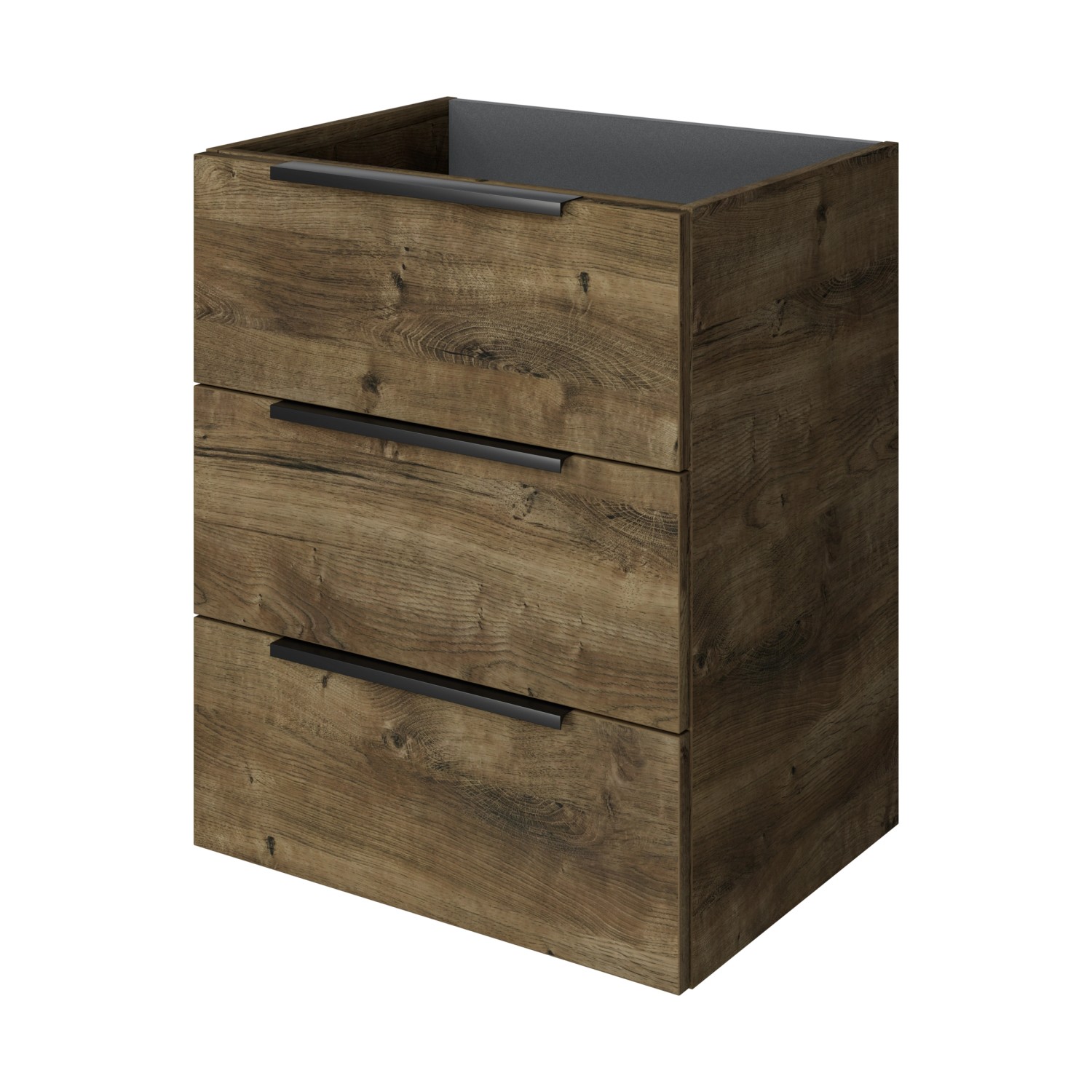 Pelipal Waschbeckenunterschrank Quantum 07 Eiche Ribbeck Quer 59 cm 3 Auszü günstig online kaufen