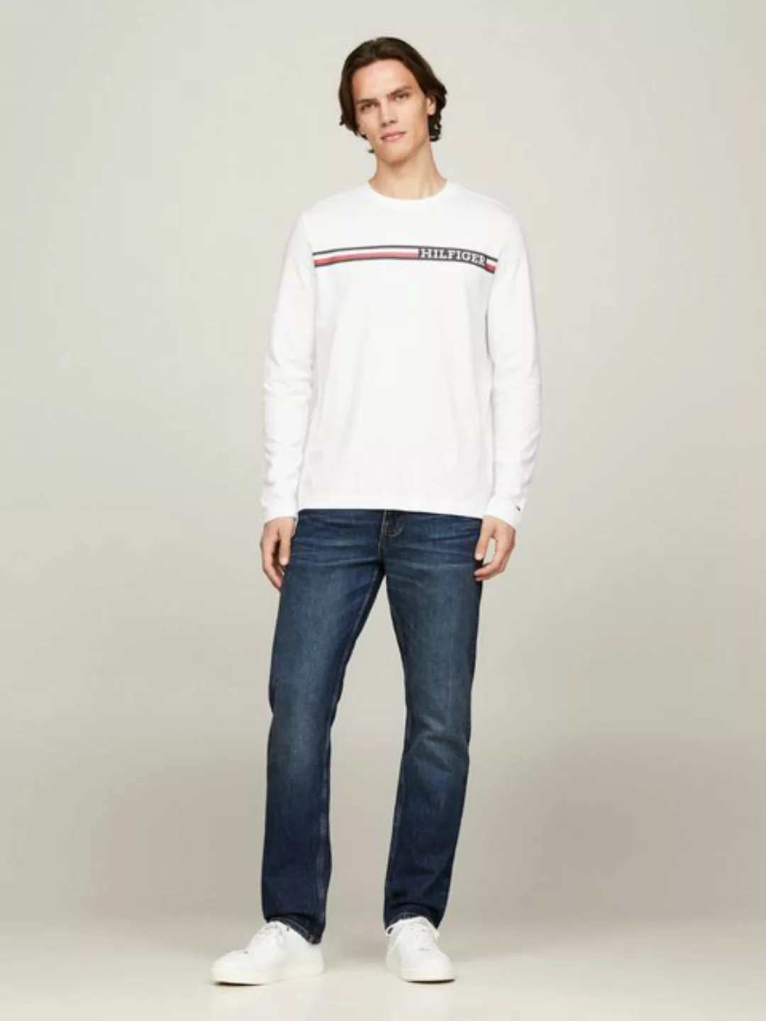 Tommy Hilfiger Longsleeve CHEST STRIPE LS TEE günstig online kaufen