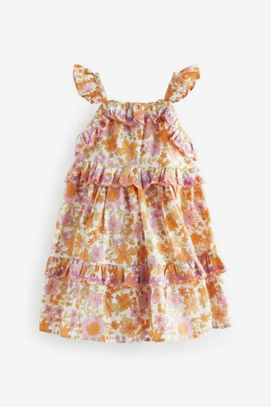 Next Sommerkleid Gestuftes Kleid aus Baumwolle (1-tlg) günstig online kaufen