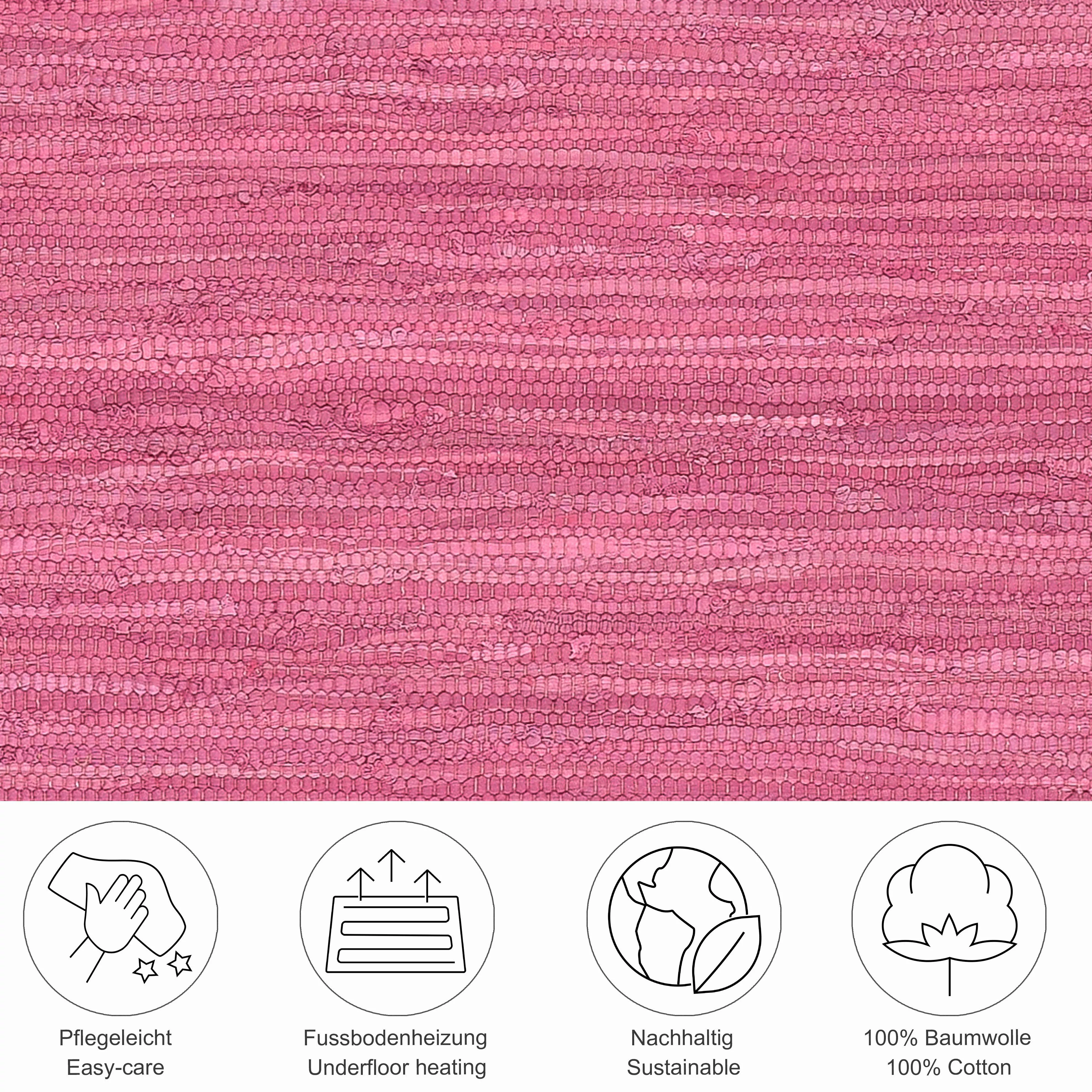 THEKO Teppich Happy Cotton Fleckerl, handgewebt, günstig online kaufen