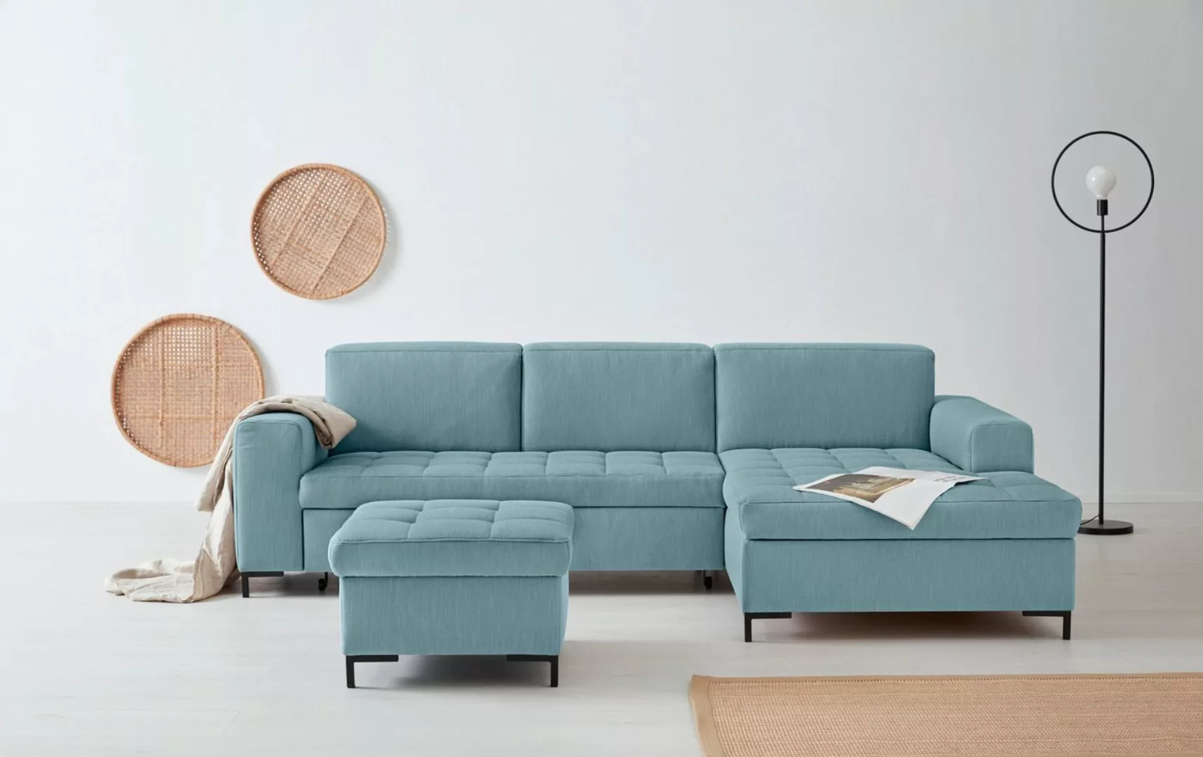 OTTO products Ecksofa "Grazzo L-Form", hochwertige Stoffe aus recyceltem Ma günstig online kaufen