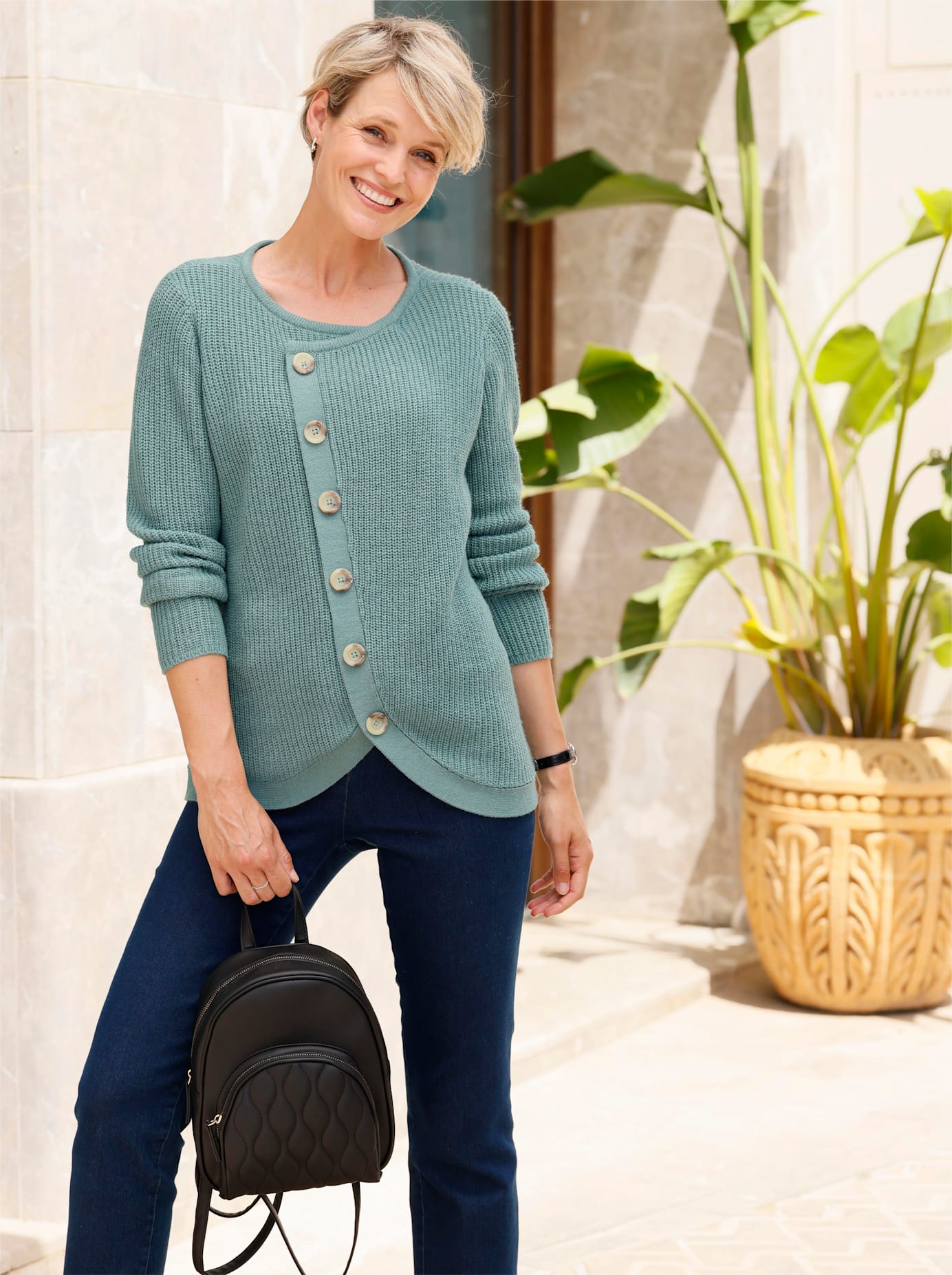 Classic Basics Strickpullover "Langarm-Pullover" günstig online kaufen