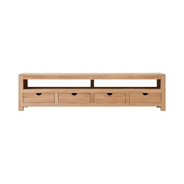 Tikamoon TV-Schrank Oliver TV-Schrank aus massiver Eiche 200 cm günstig online kaufen