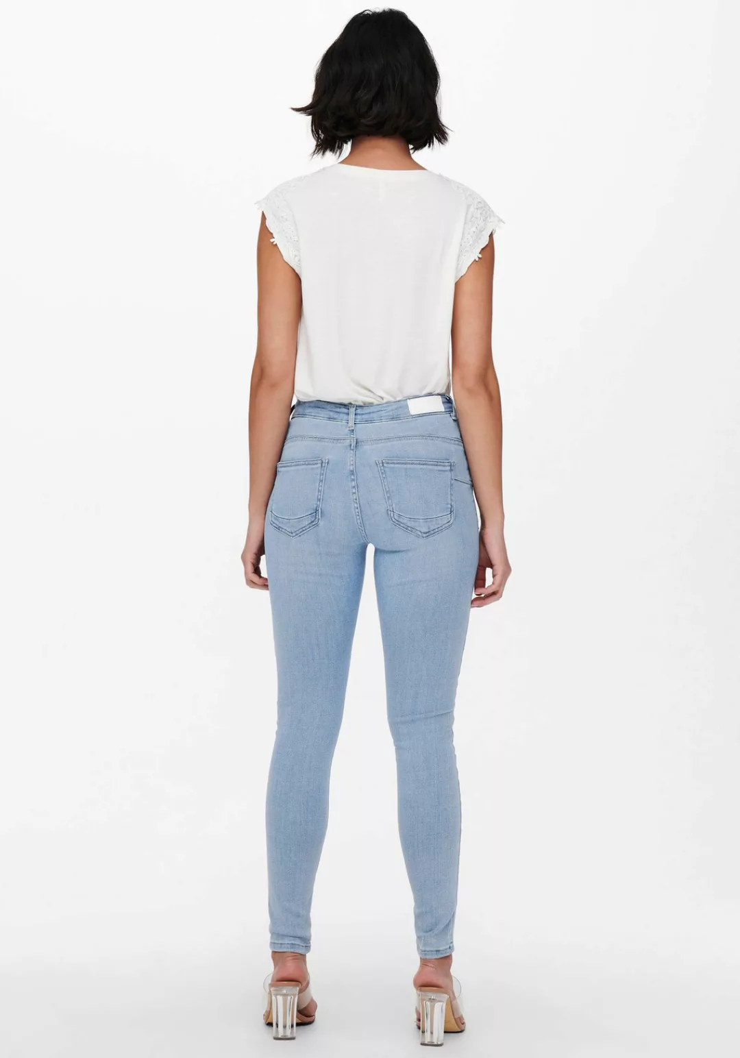 ONLY Skinny-fit-Jeans "ONLPOWER MID PUSH UP SK DNM AZG944 NOOS" günstig online kaufen