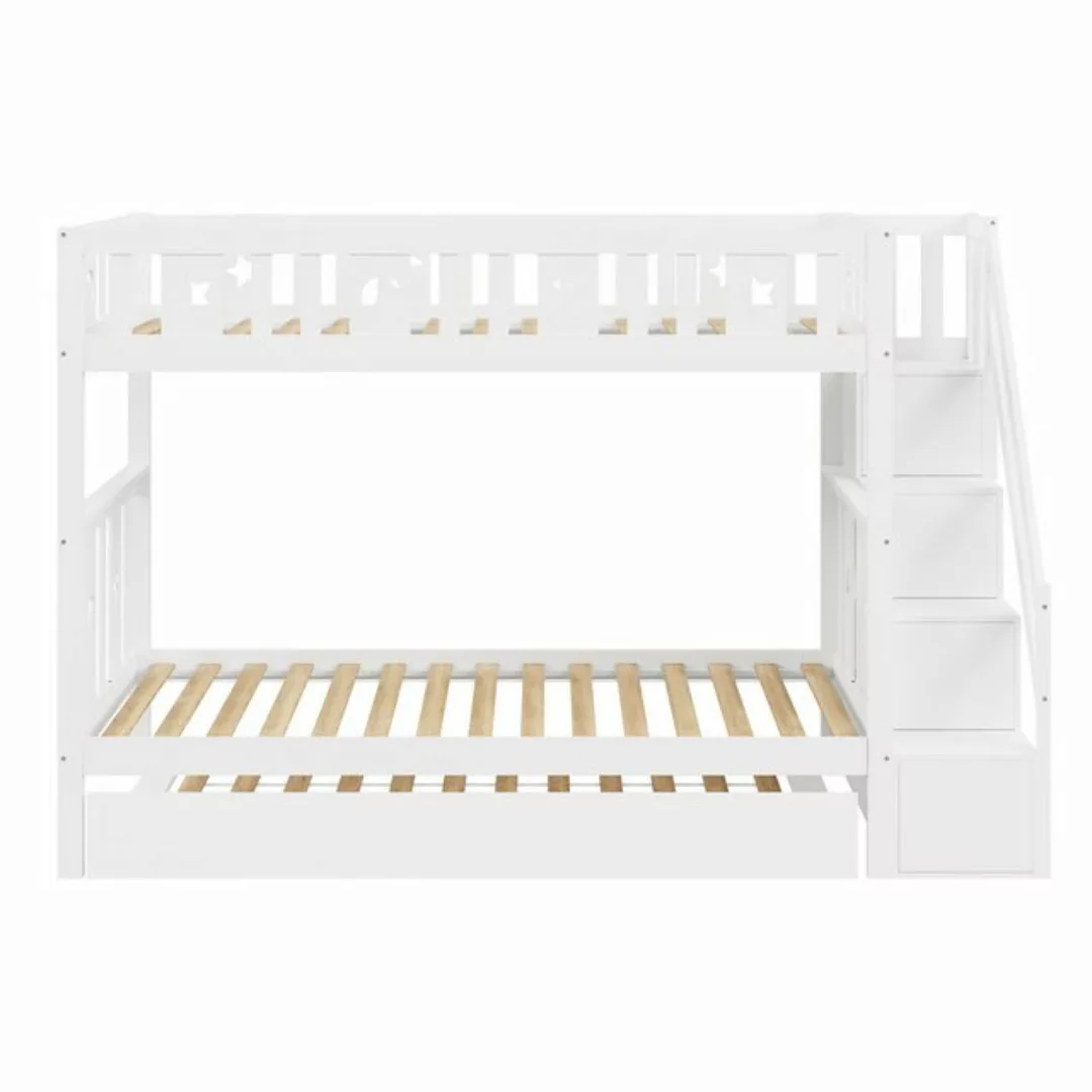 XDeer Etagenbett Kinder-Etagenbett 90*200 cm, Massivholz-Etagenbett, Auszie günstig online kaufen