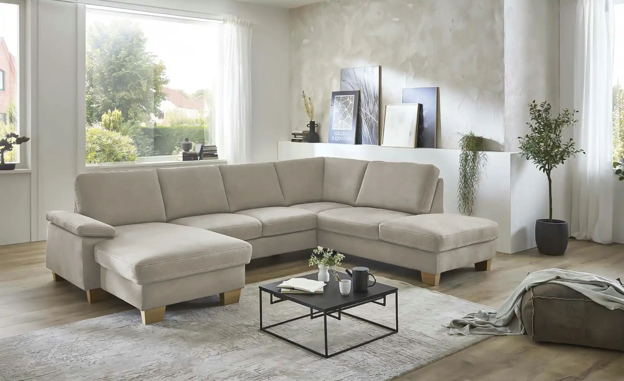 meinSofa Wohnlandschaft  Samu ¦ grau ¦ Maße (cm): B: 316 H: 90 T: 235 Polst günstig online kaufen