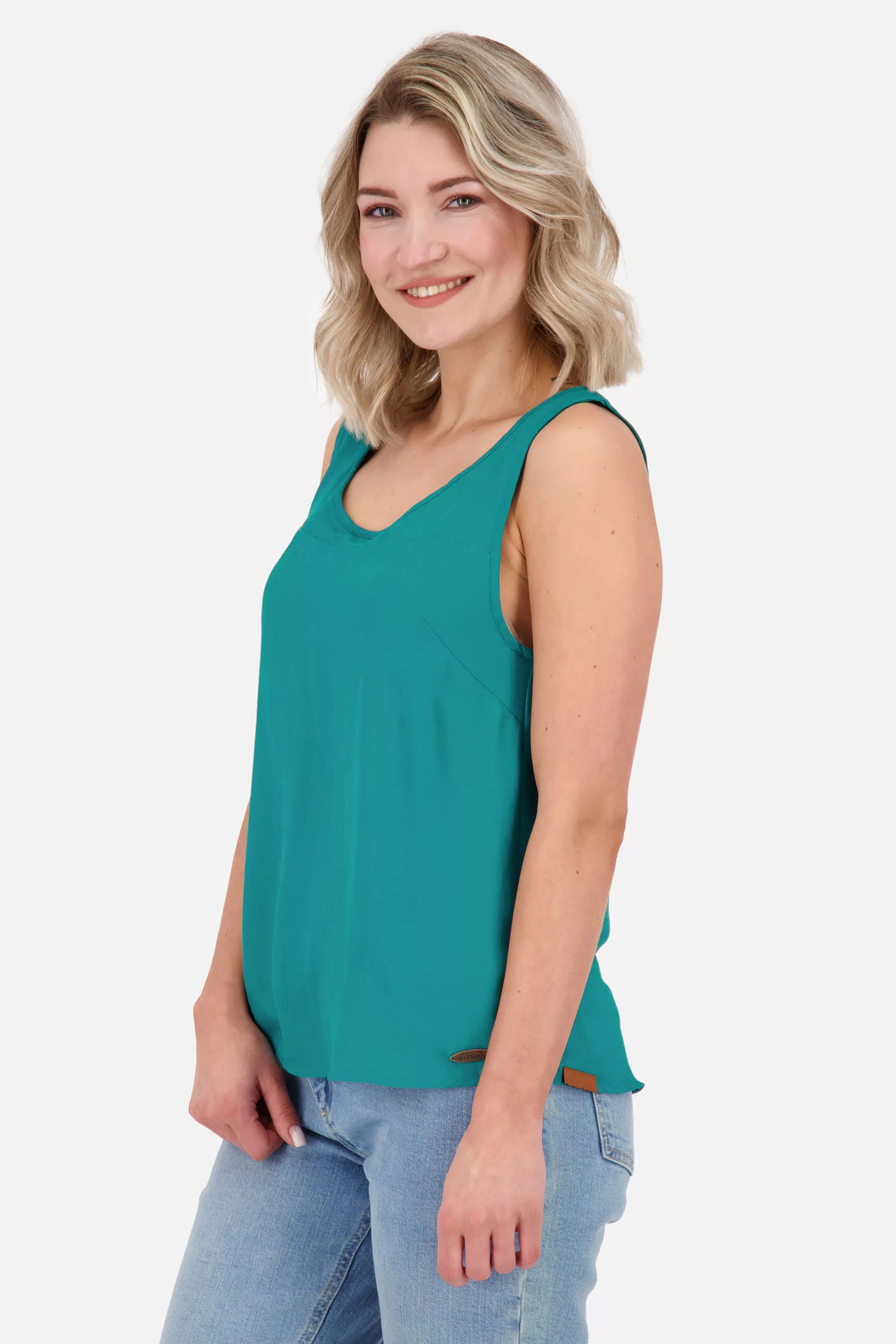 Alife & Kickin Kurzarmbluse "GiuliaAK A Blouse Damen Kurzarmbluse" günstig online kaufen