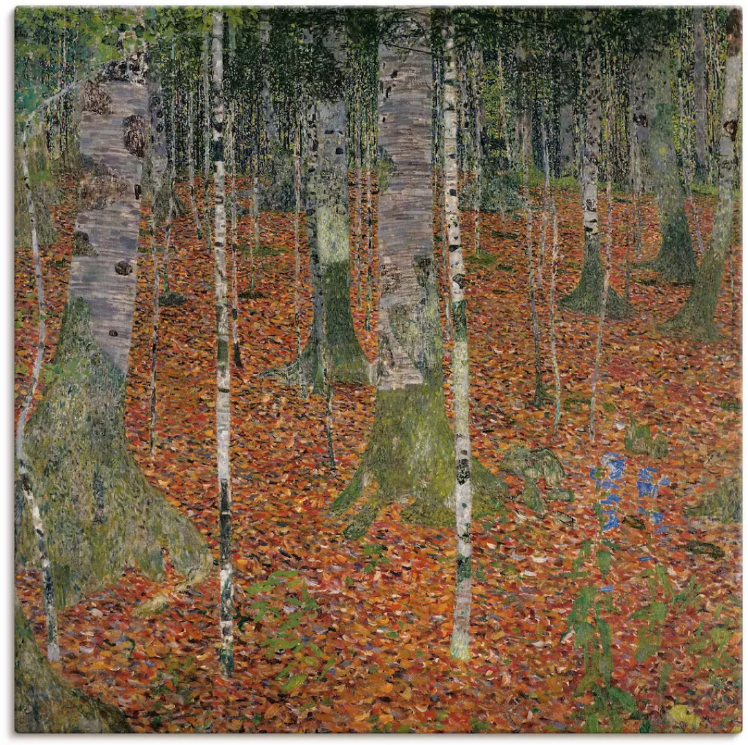 Artland Leinwandbild »Birkenwald. 1903«, Wald, (1 St.), auf Keilrahmen gesp günstig online kaufen