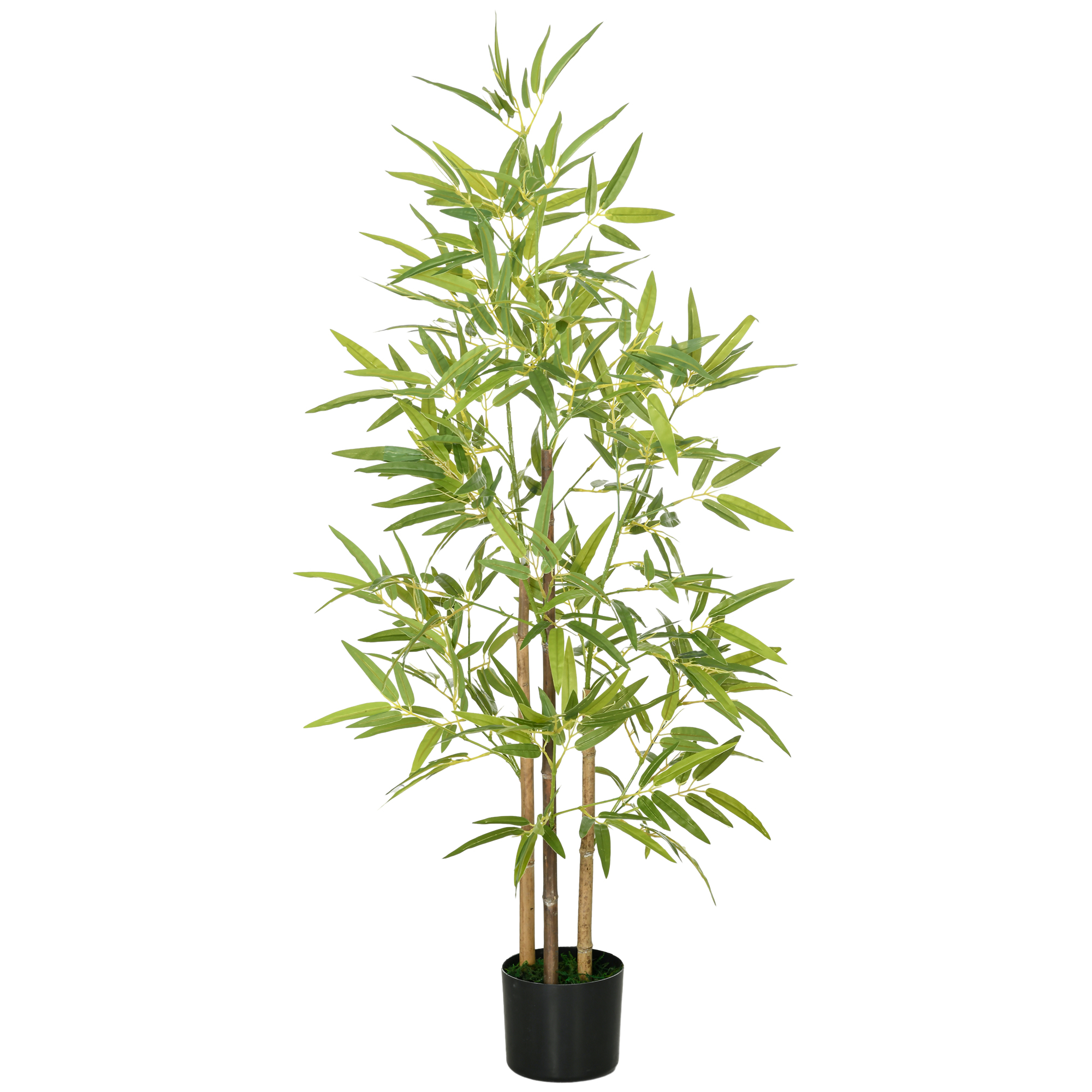 HOMCOM Künstliche Bambus Pflanze künstlicher Baum 120 cm Höhe mit Topf, Inn günstig online kaufen