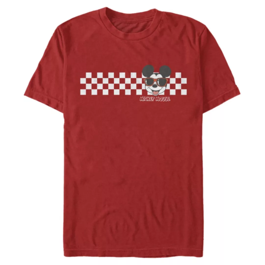 Disney - Micky Maus - Micky Maus Mickey Checkers - Männer T-Shirt günstig online kaufen