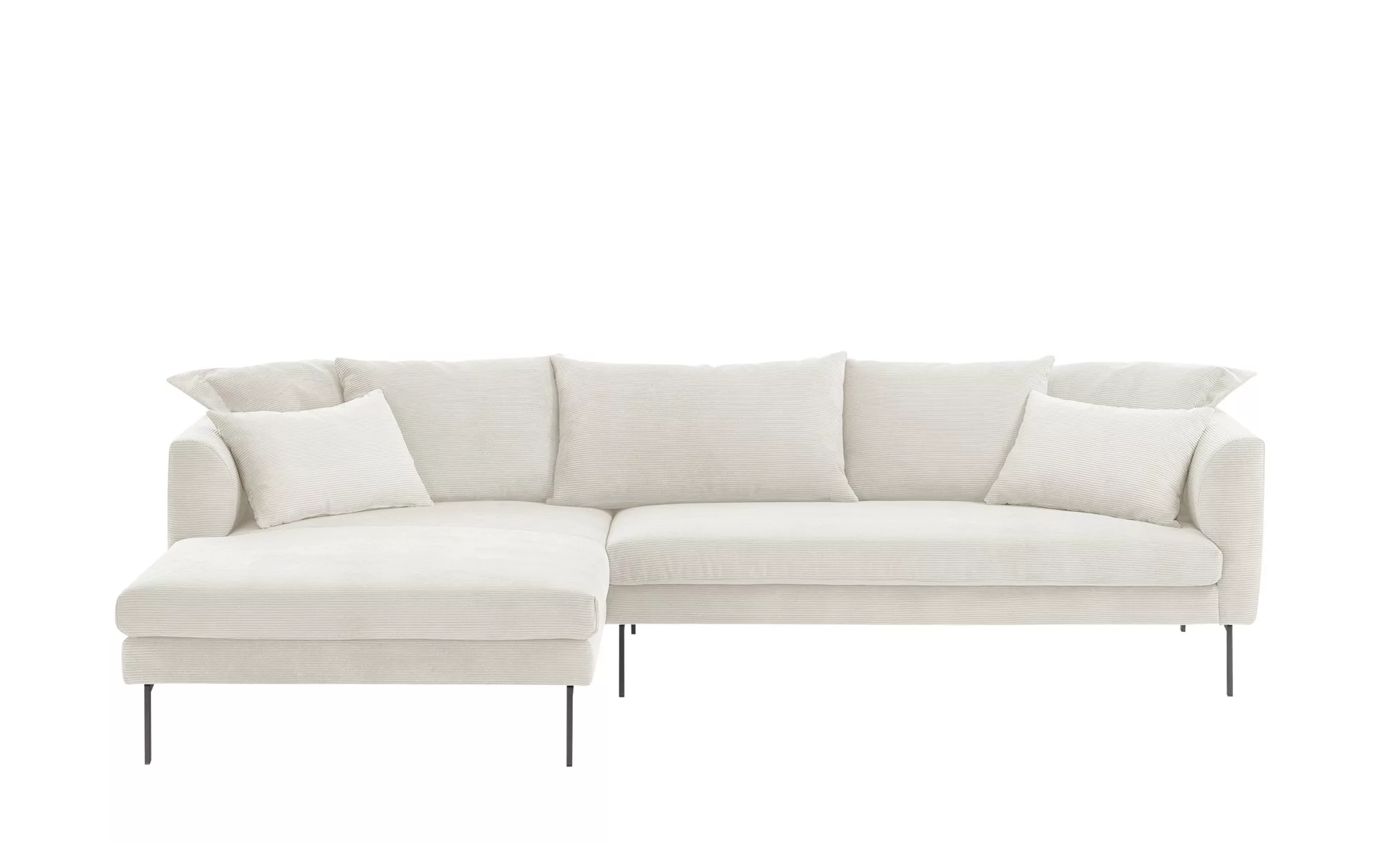 Gray & Jones Ecksofa aus Cord Avola ¦ weiß ¦ Maße (cm): B: 284 H: 85 T: 178 günstig online kaufen