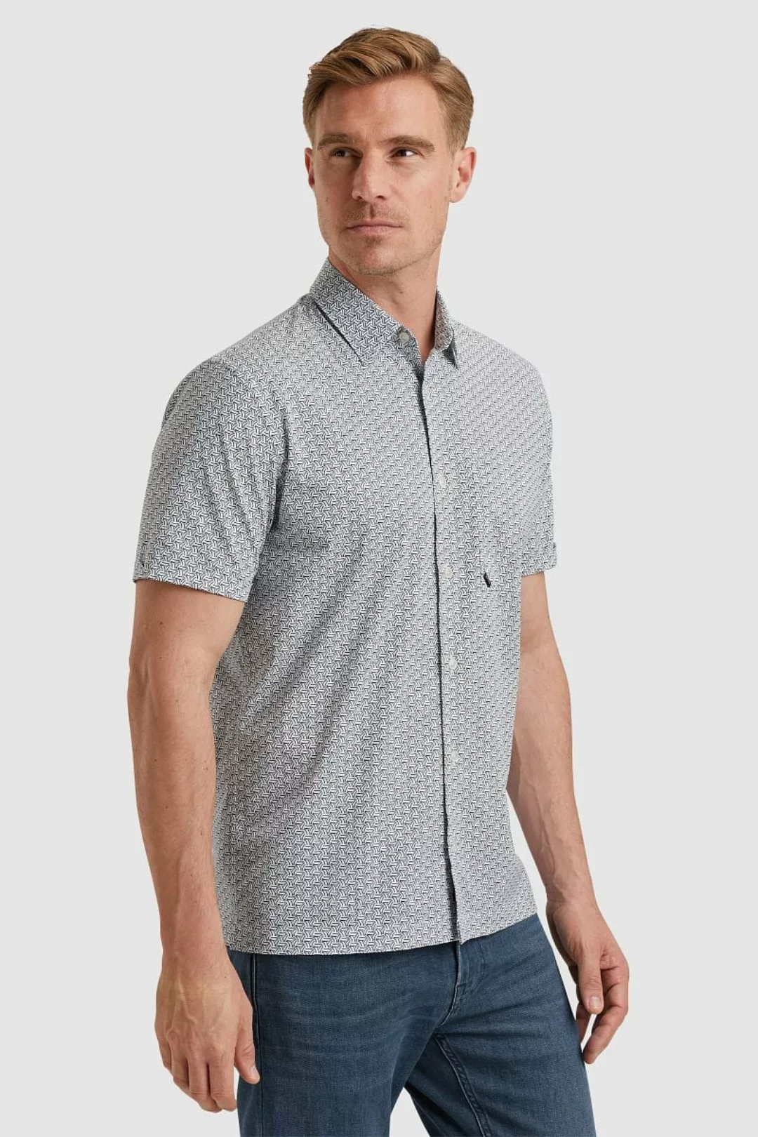 Vanguard Short Sleeve Hemd Print Blau - Größe XXL günstig online kaufen