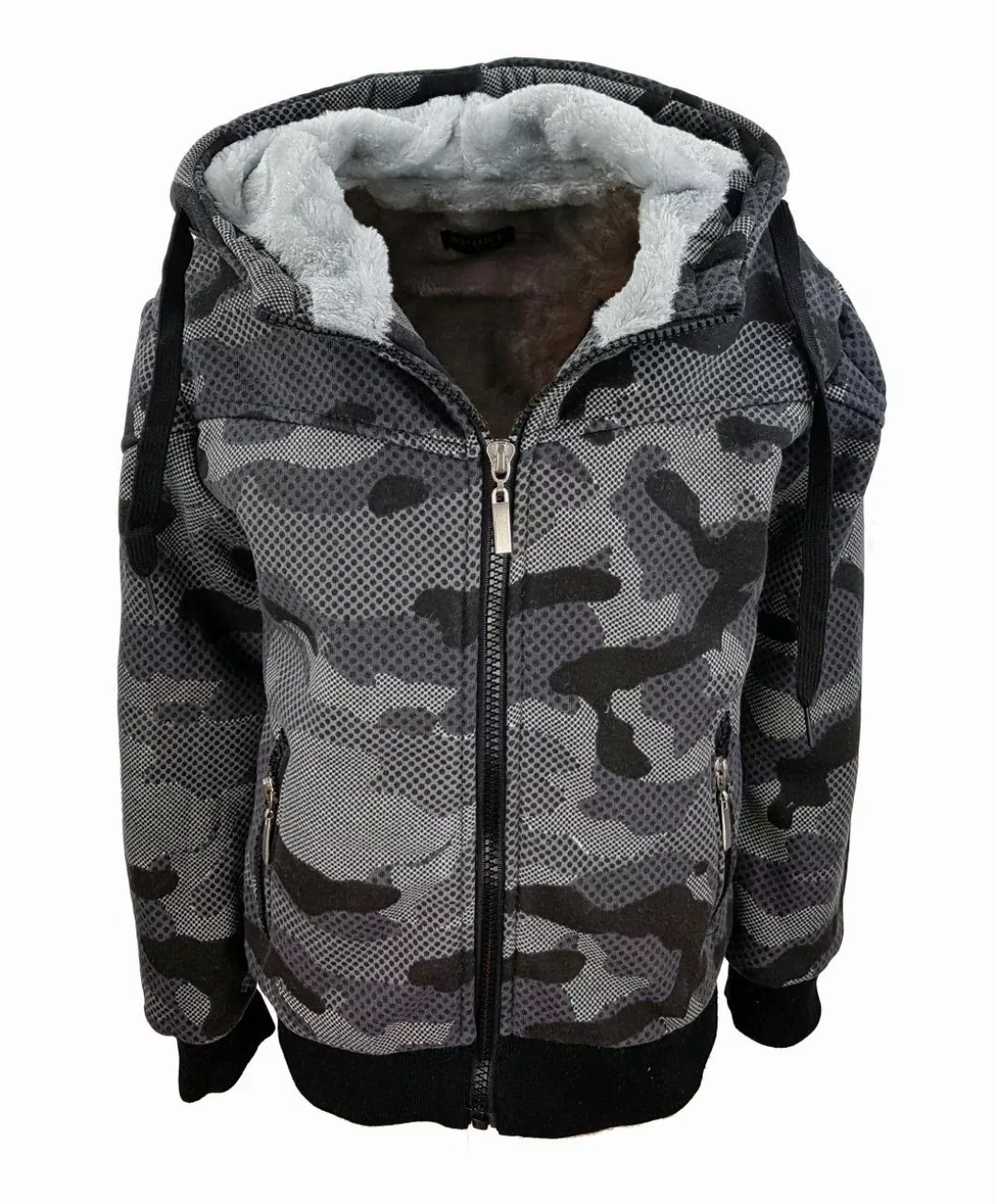 Fashion Boy Kapuzensweatjacke warme Jacke, Felljacke, günstig online kaufen