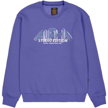 Alpha Industries  Sweatshirt Studio Edition Vibe Sweatshirt - night purple günstig online kaufen