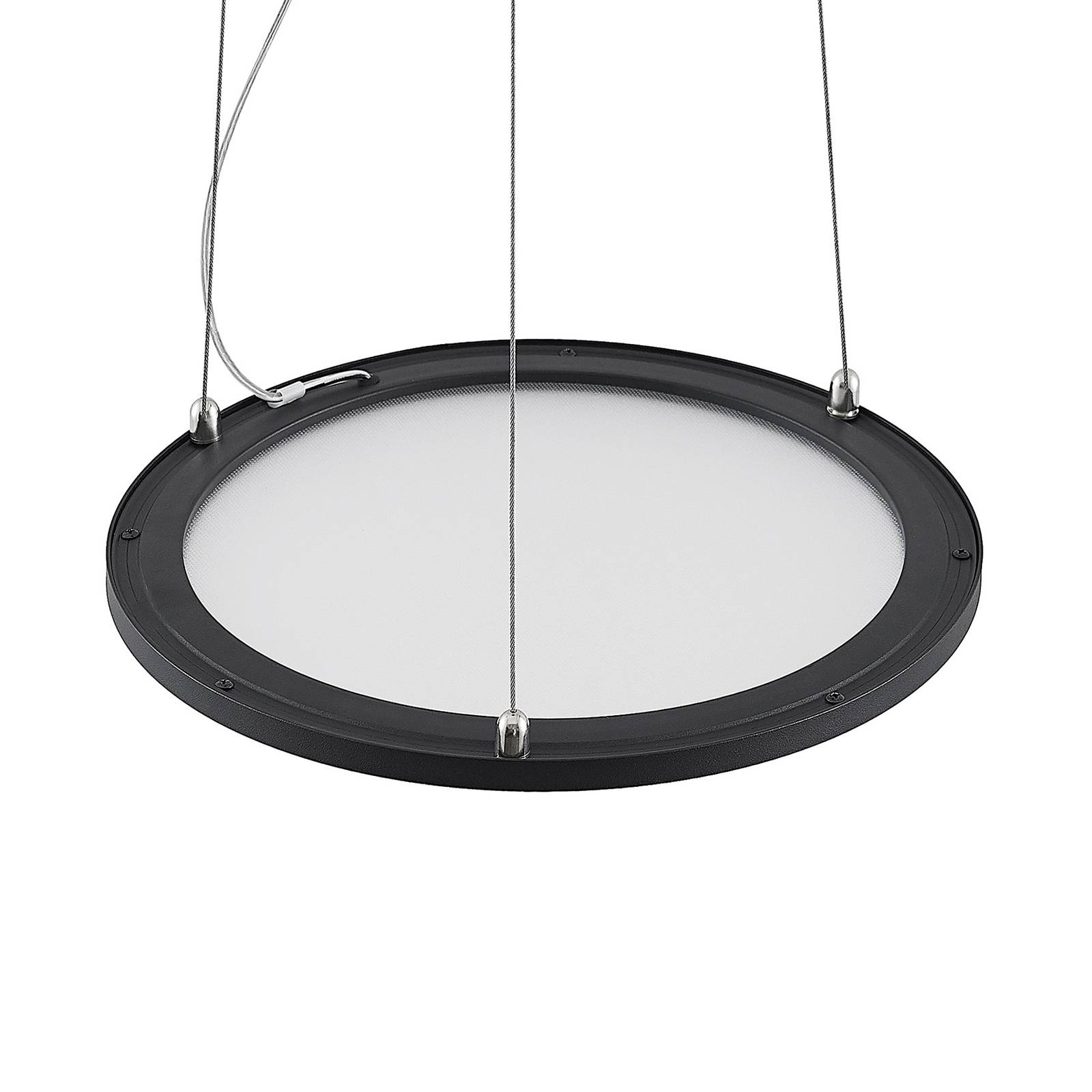 Prios Palino LED-Hängeleuchte, 30 cm, in Schwarz günstig online kaufen