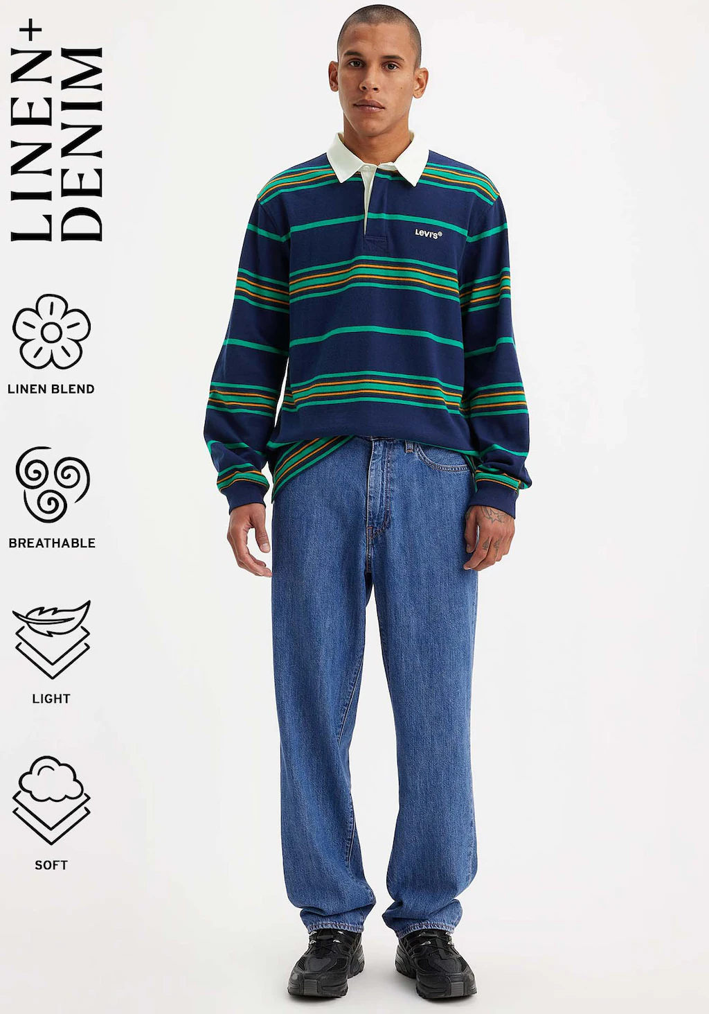Levis Loose-fit-Jeans "568 STAY LOOSE", mit Leinenanteil günstig online kaufen
