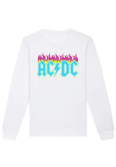 F4NT4STIC Sweatshirt "ACDC Neon Flames", Premium Qualität günstig online kaufen