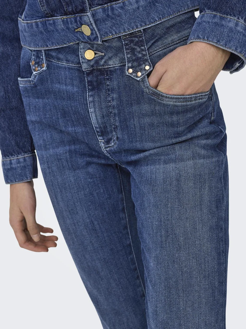 ONLY Bootcut-Jeans ONLCHERYL MW RETRO FLARED CUTLINE DNM FG günstig online kaufen