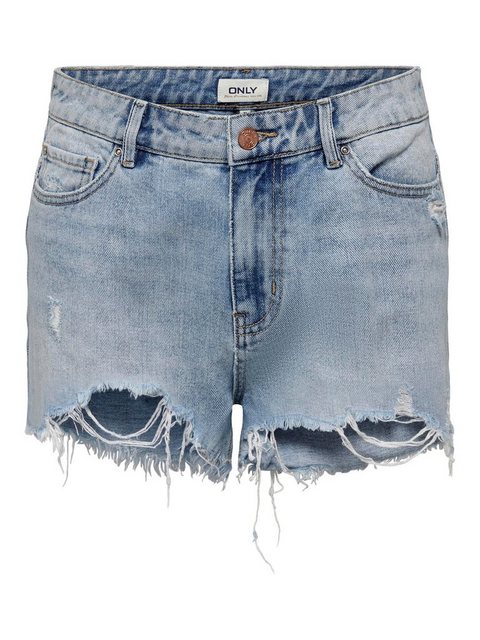 ONLY Jeanshotpants ONLPACY HW DNM SHORTS NOOS mit Destroyed Effekt günstig online kaufen