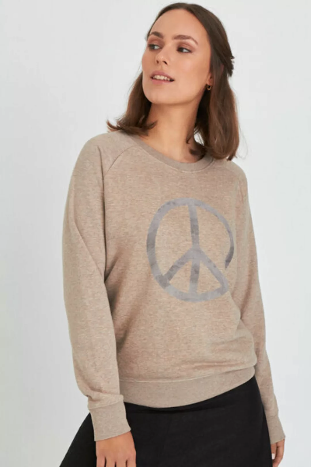 Reine Bio-baumwolle & Upcycling - Sweater/ Peace günstig online kaufen