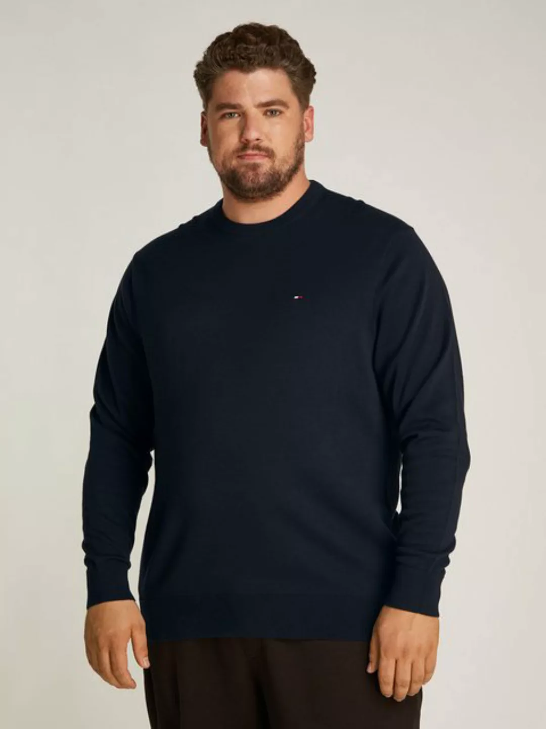 Tommy Hilfiger Big & Tall Rundhalspullover BT-ESSENTIAL COTTON CREW NECK-B günstig online kaufen